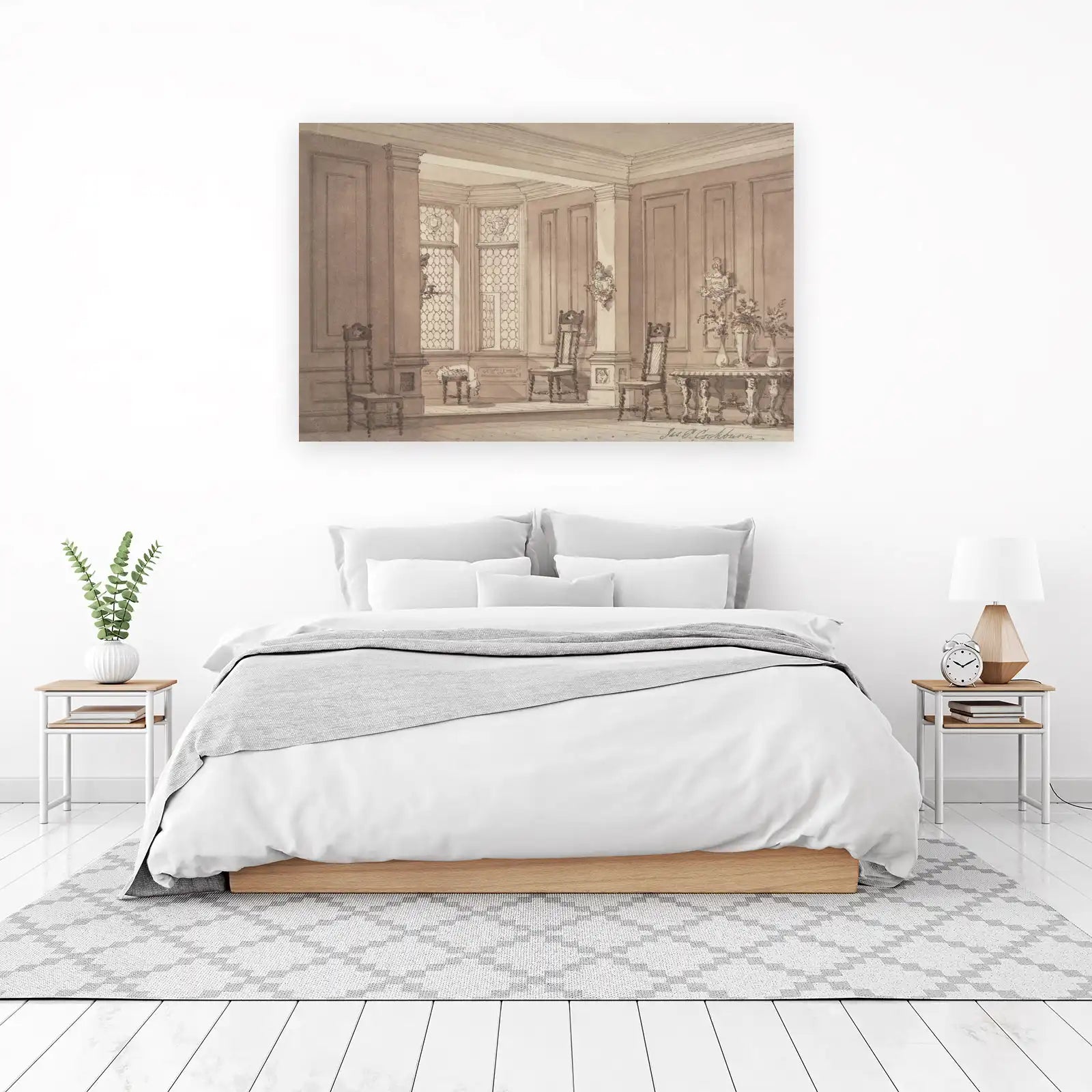 Elegant Georgian Interior Art Wall Art