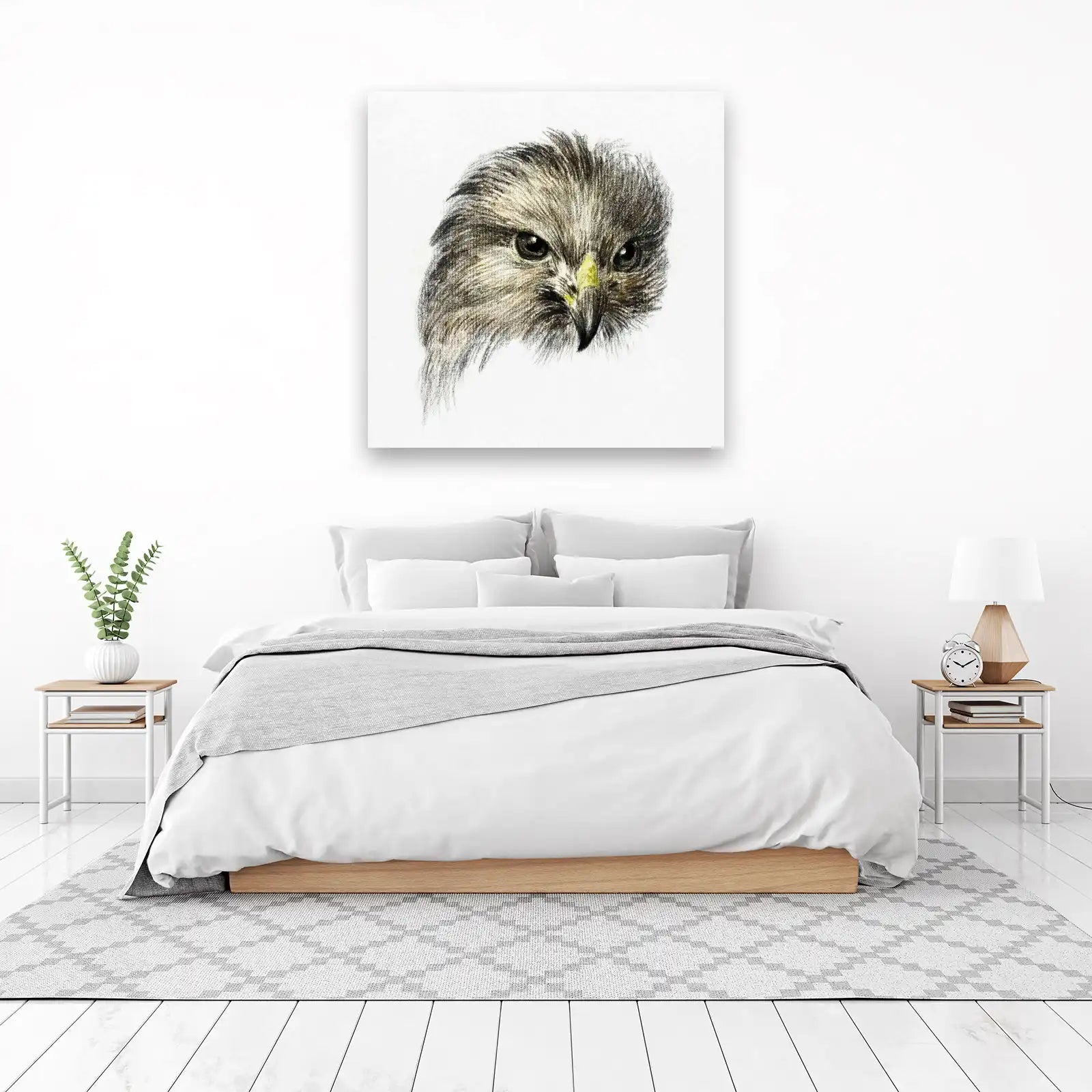 Majestic Hawk Portrait Wall Art