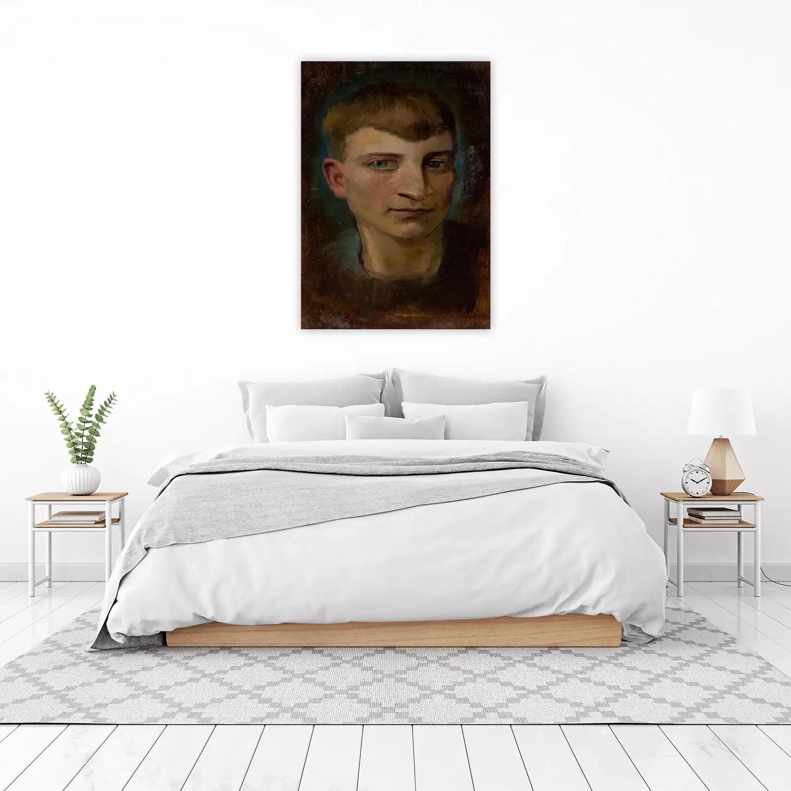 Intense Portrait of a Young Man Wall Art