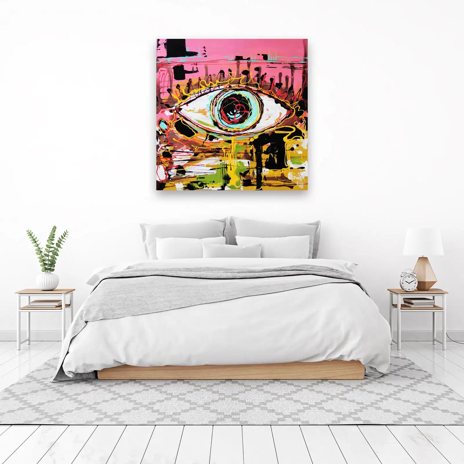 Abstract Eye Drip Art Wall Art