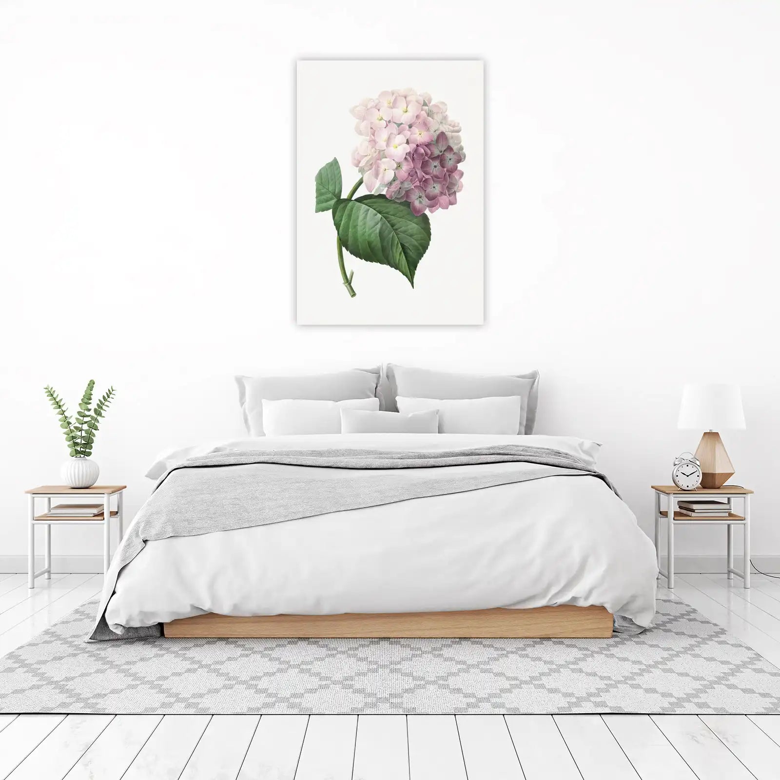 Vintage Hydrangea Botanical Art Wall Art