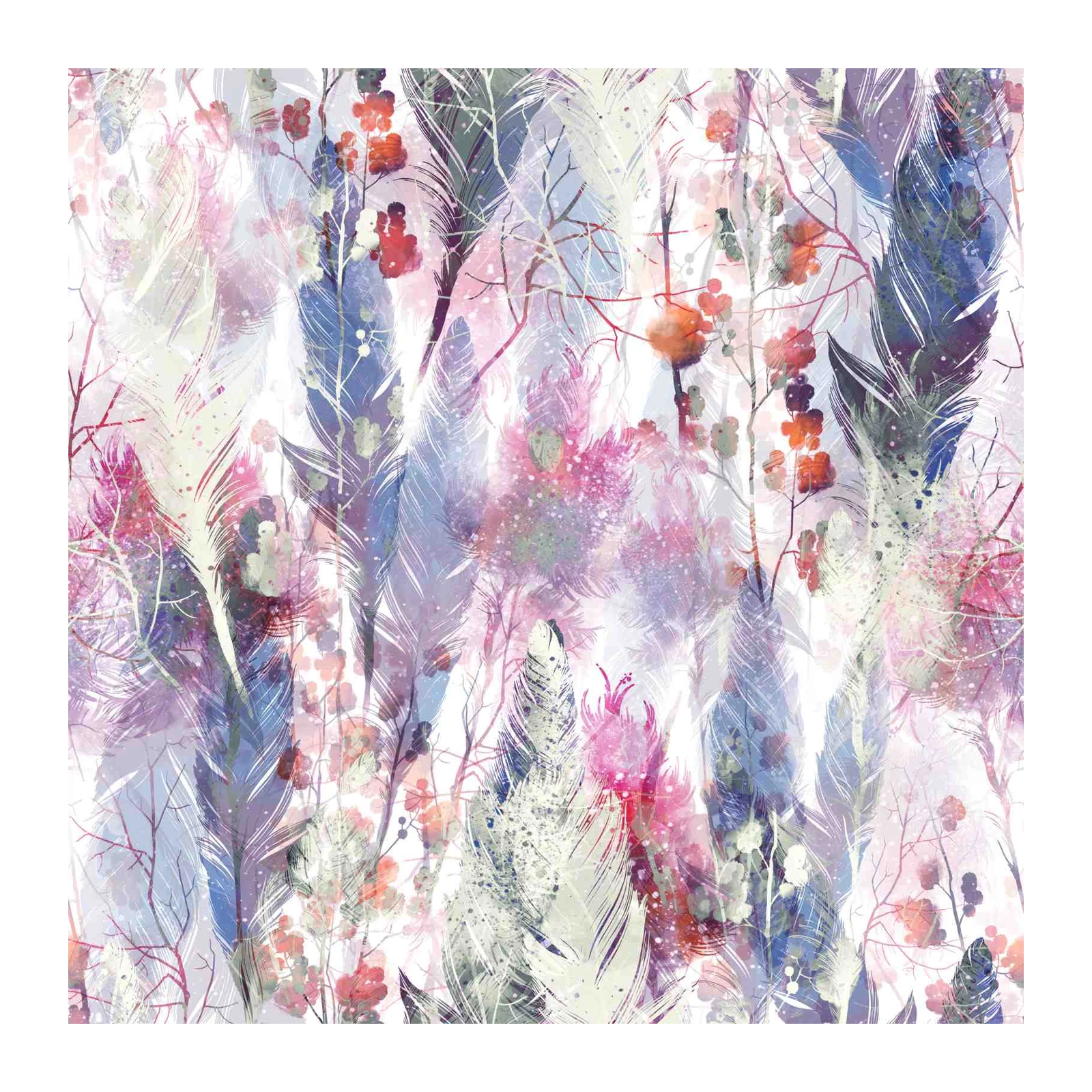 Ethereal Feather Garden Wall Art