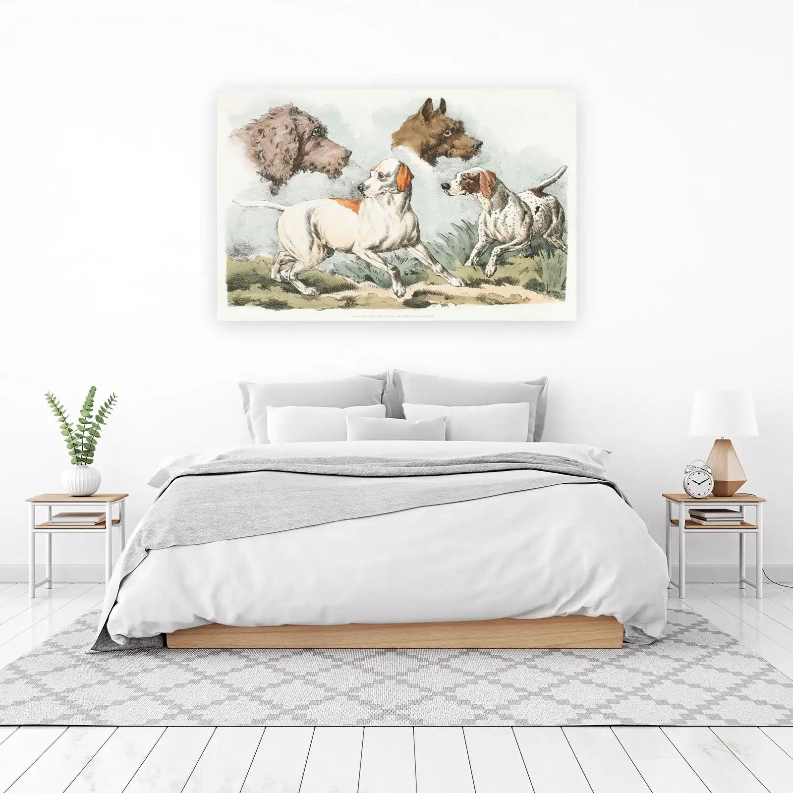 Vintage Dog Portraits Vintage Hunting Dogs Wall Art