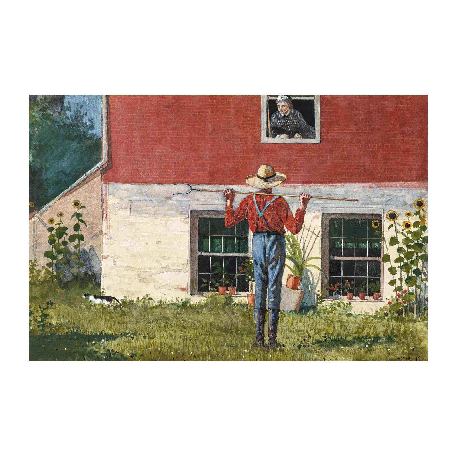 Rustic Farm Life Sunflower Garden Wall Art