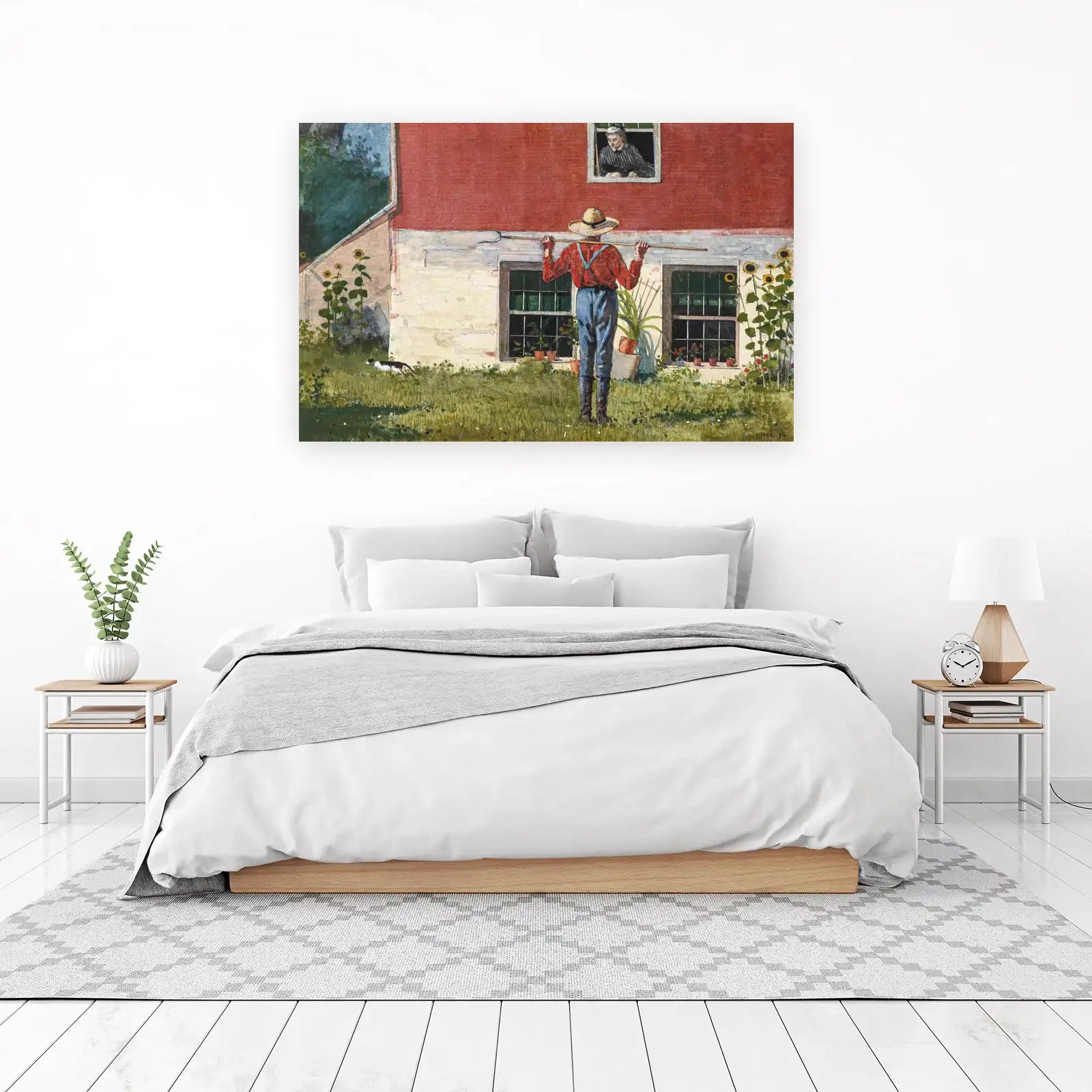 Rustic Farm Life Sunflower Garden Wall Art