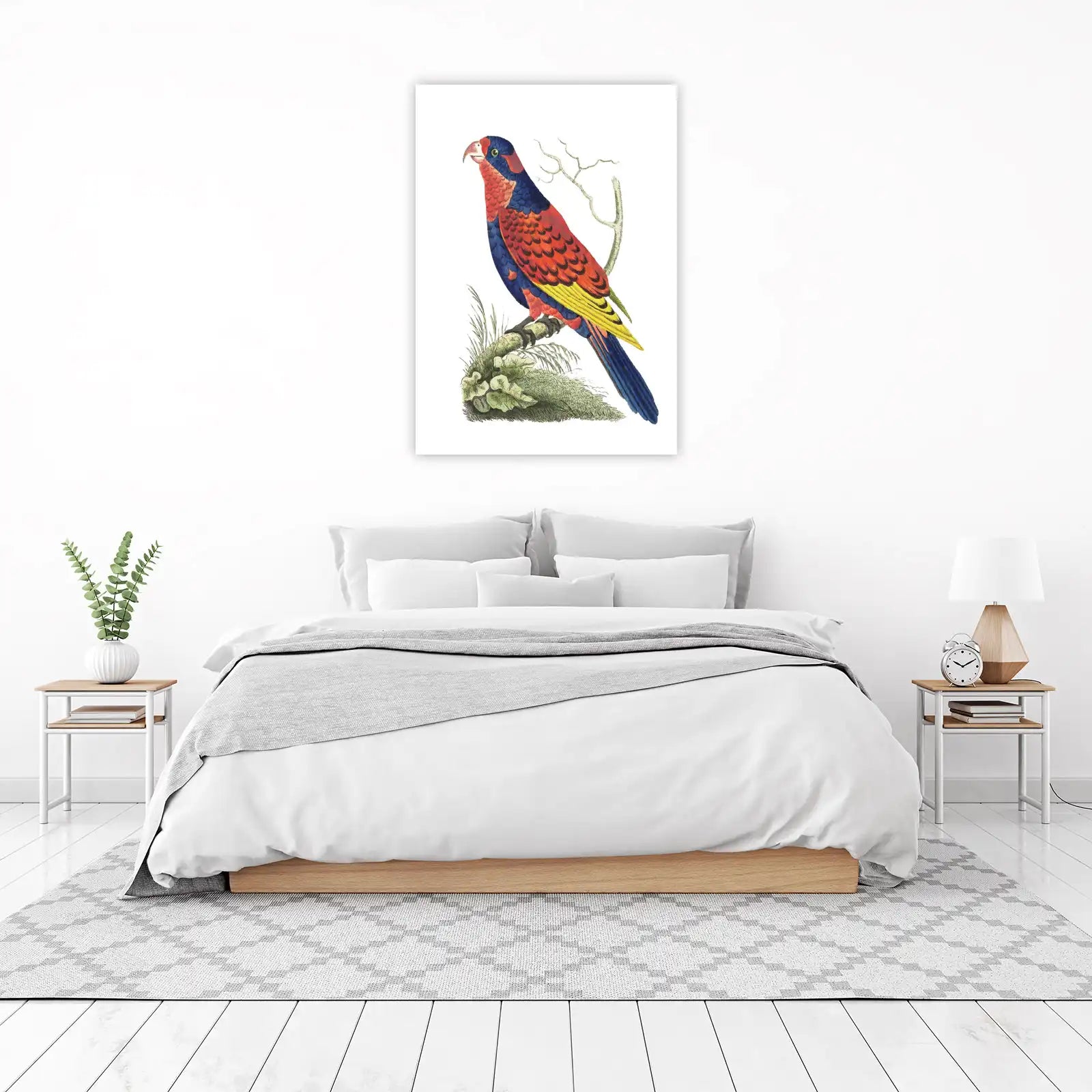 Vibrant Lorikeet Exotic Bird Vintage Wall Art Wall Art