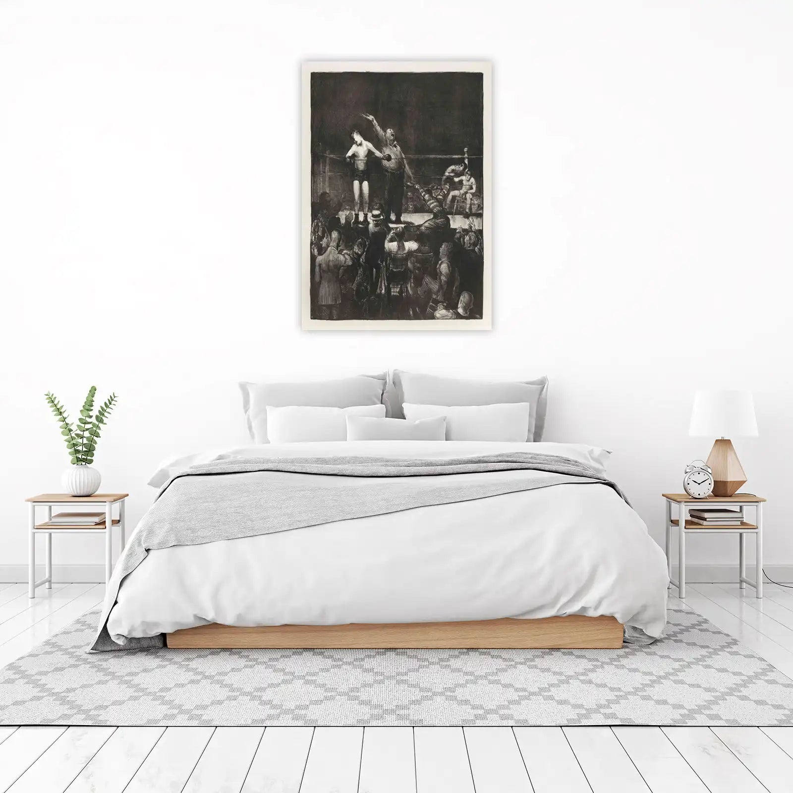 Boxing Match Drama Wall Art