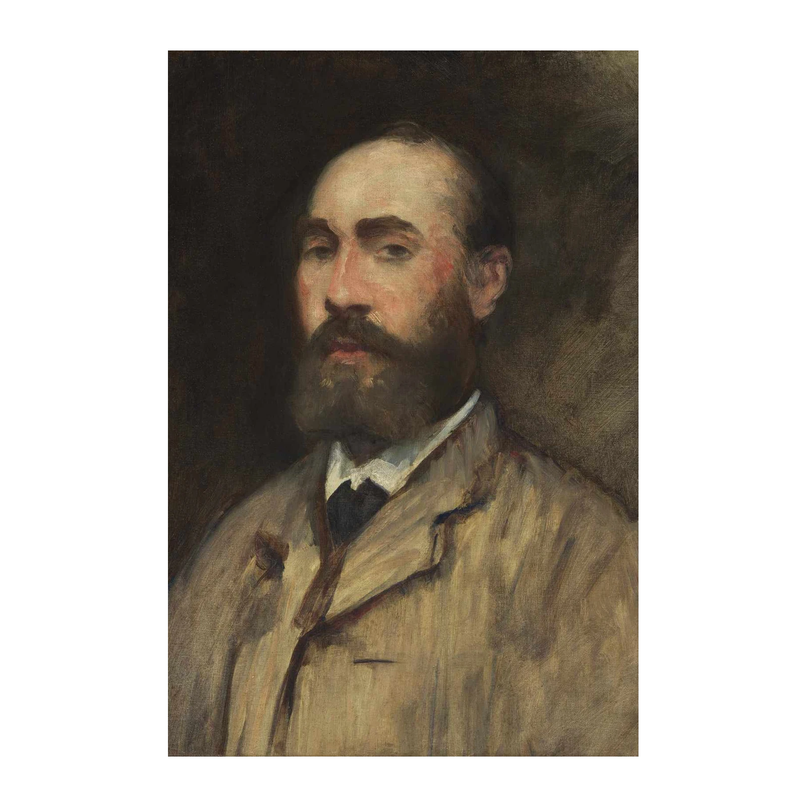 Classic Portrait Man Bearded Jacket Wall Art