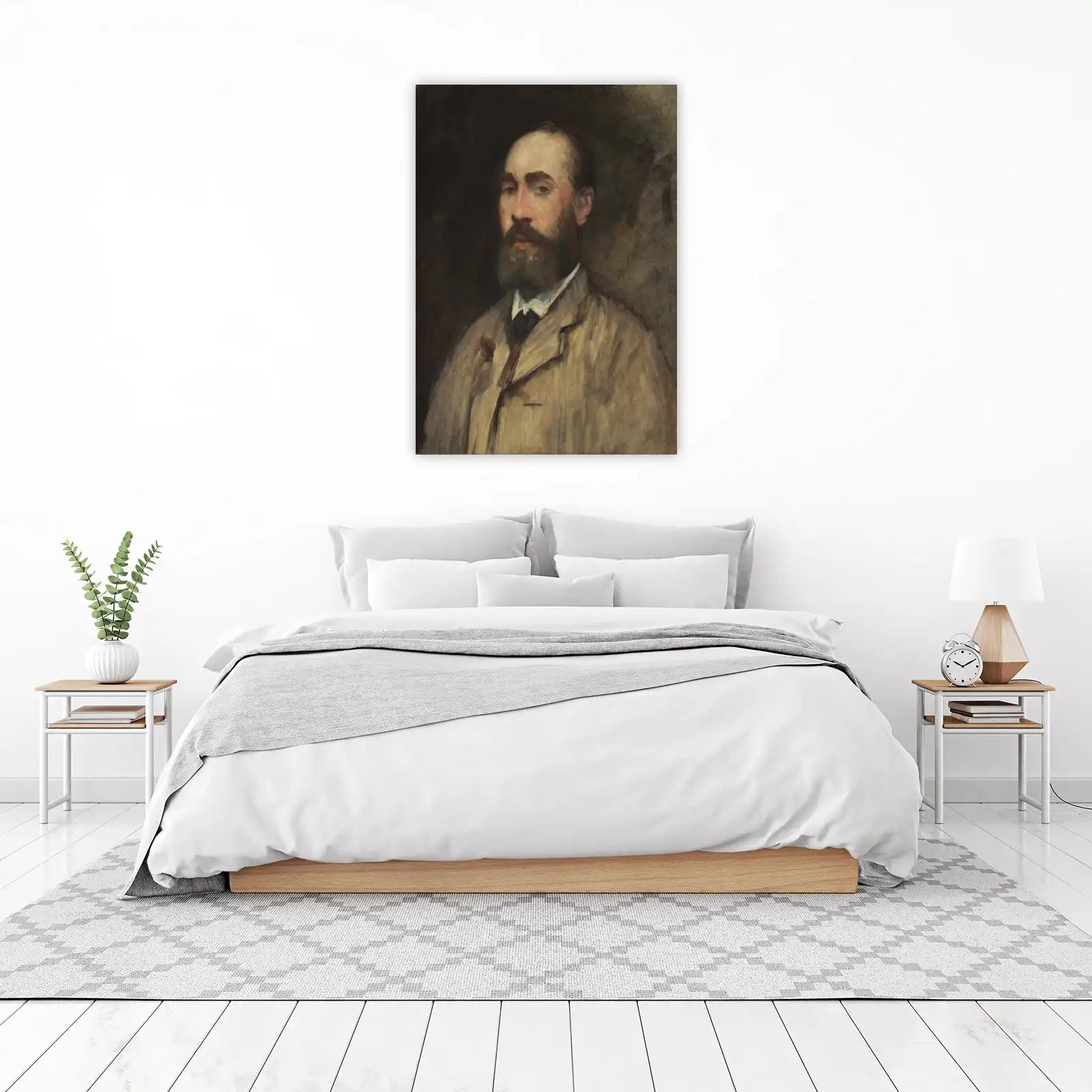 Classic Portrait Man Bearded Jacket Wall Art