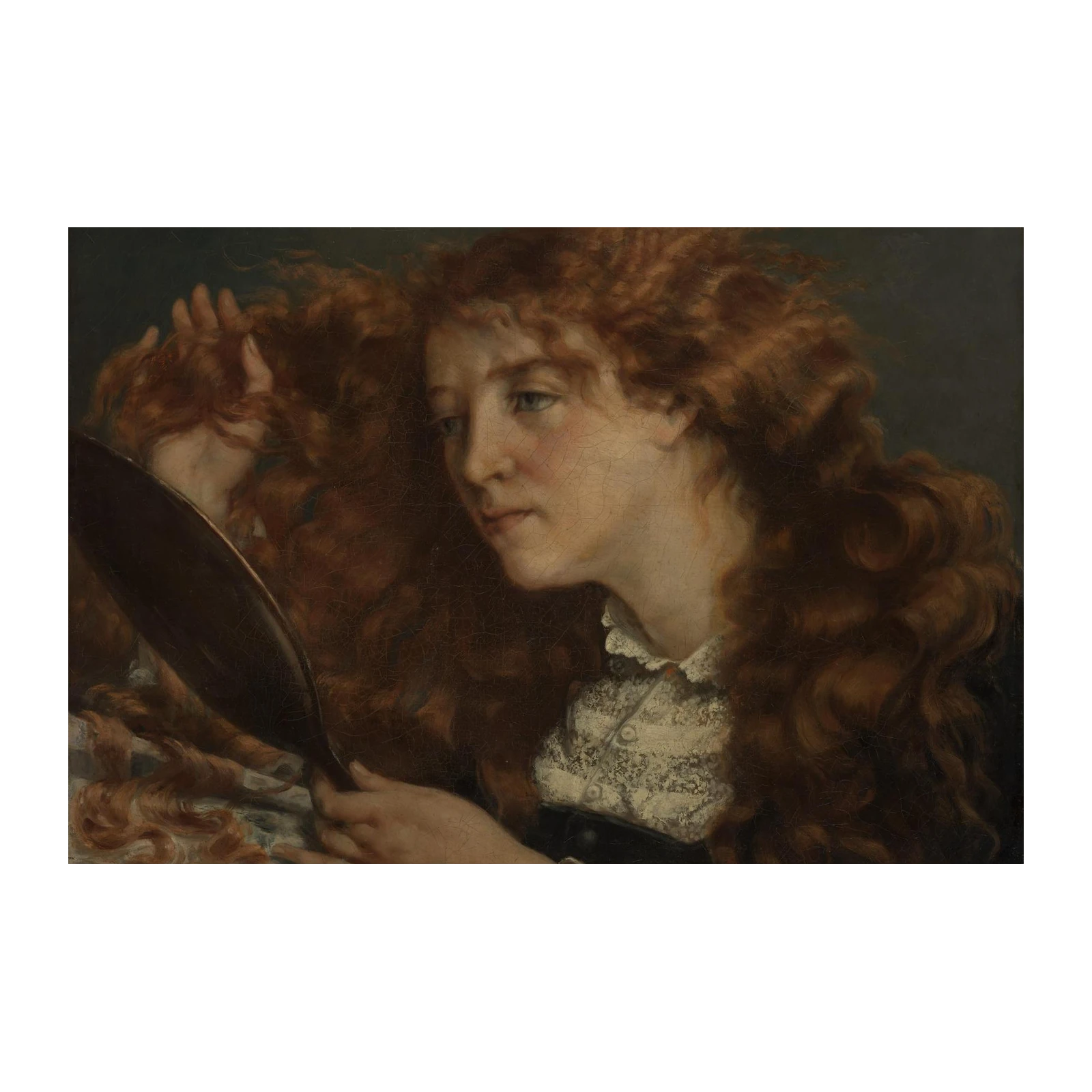 Vintage Woman with Red Hair Wall Art