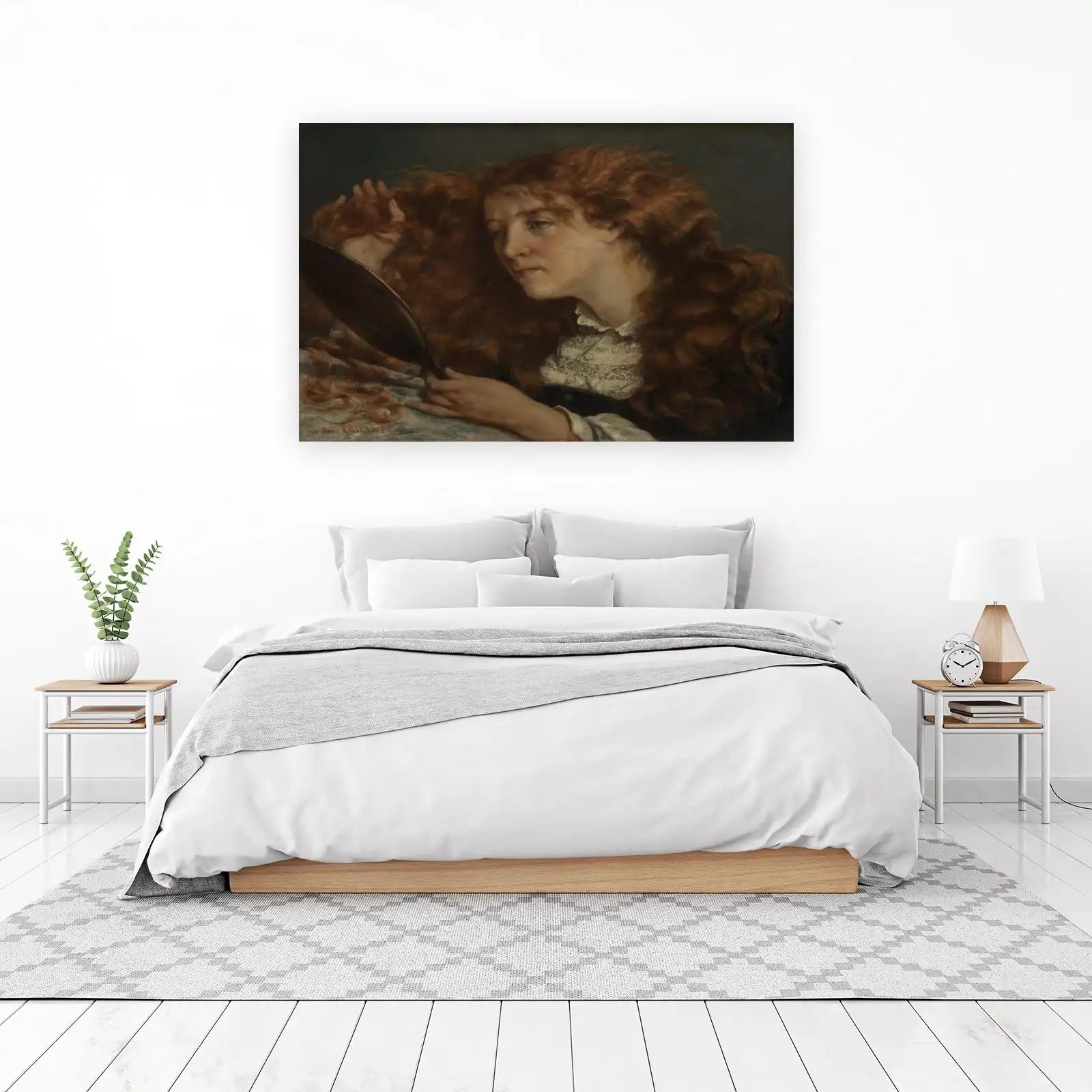 Vintage Woman with Red Hair Wall Art