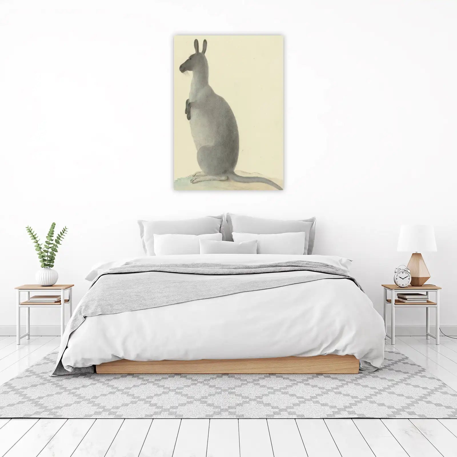Vintage Kangaroo Animal Wall Art Wall Art