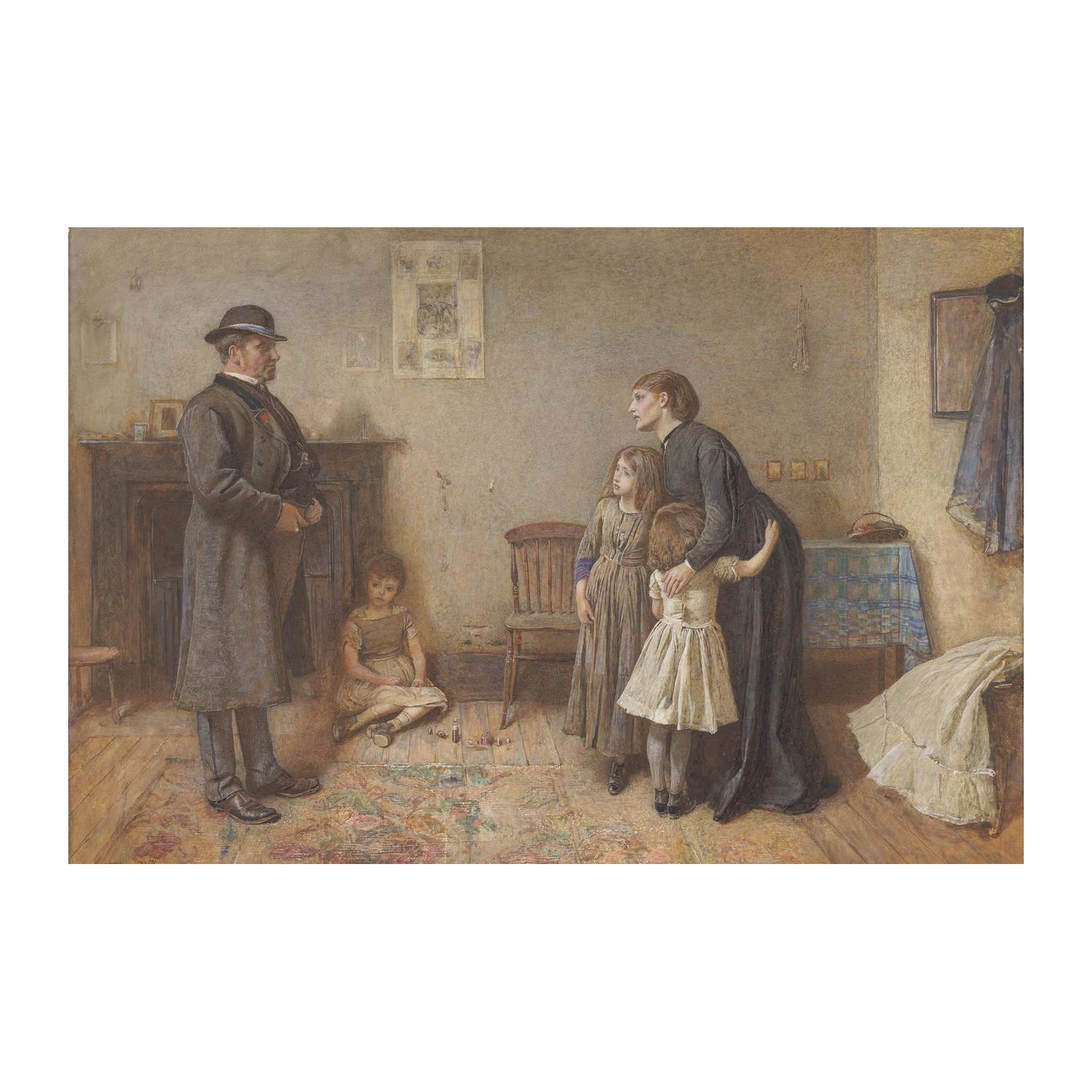 Victorian Family Scene Wall Art