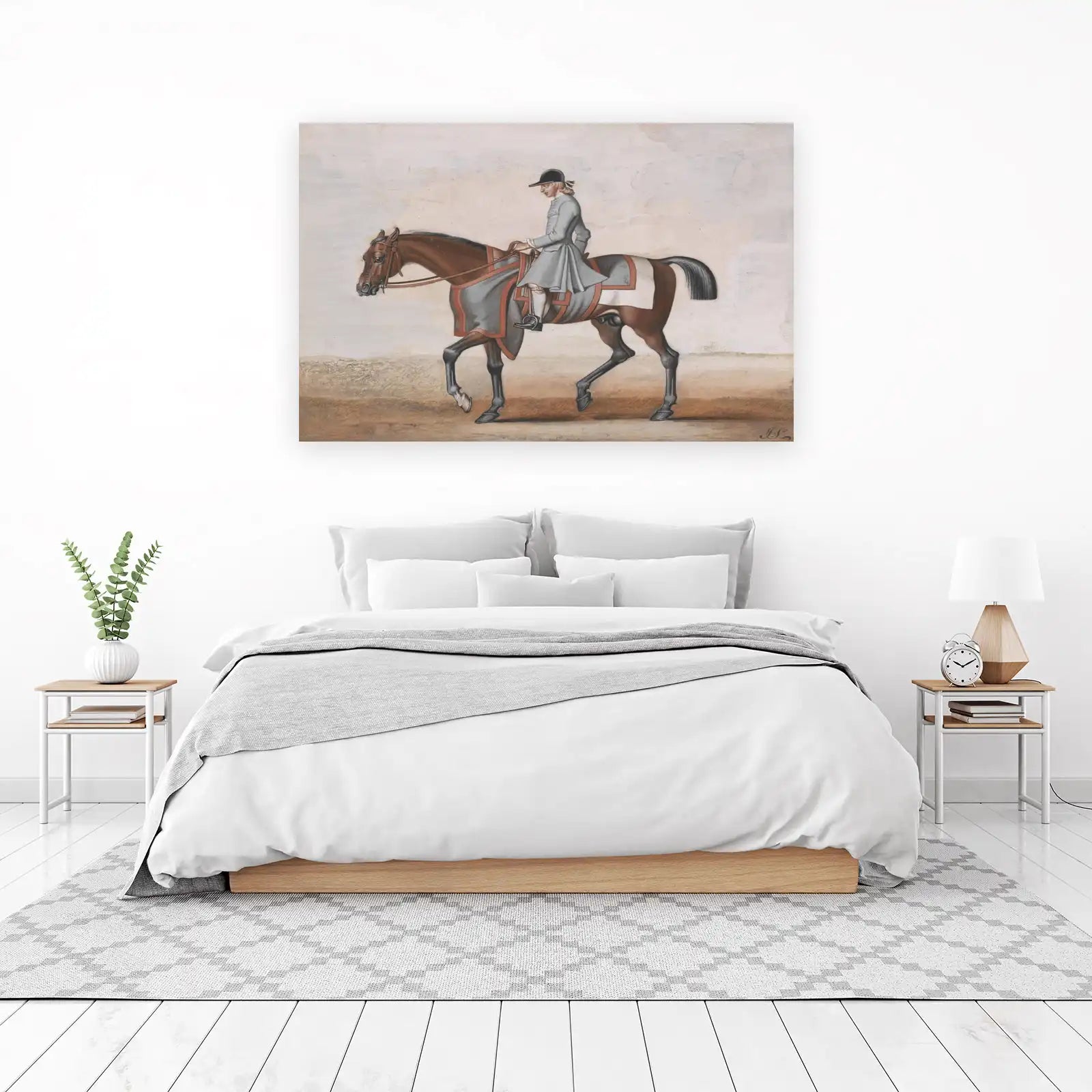 Elegant Equestrian Portrait Wall Art