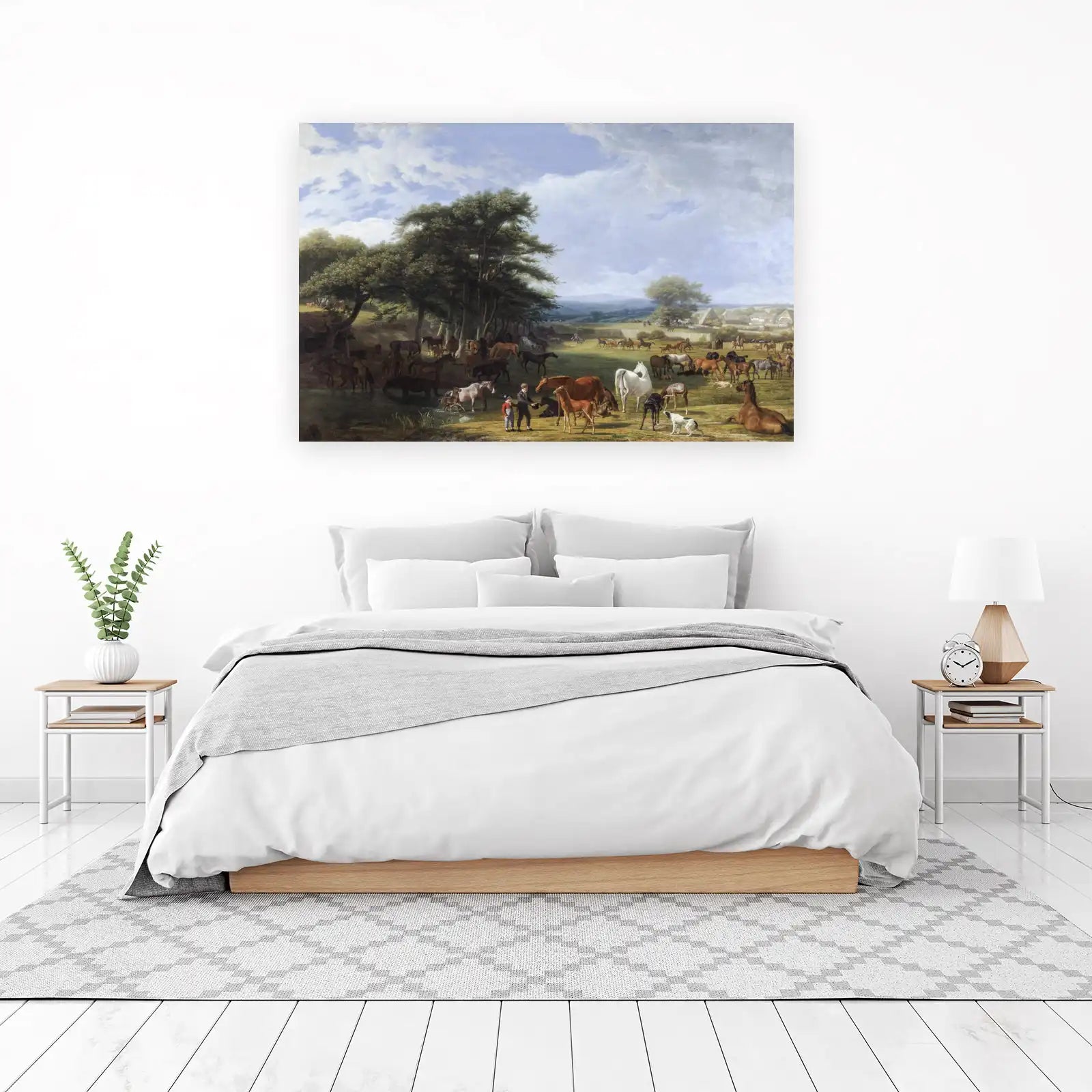 Majestic Horse Meadow Landscape Wall Art