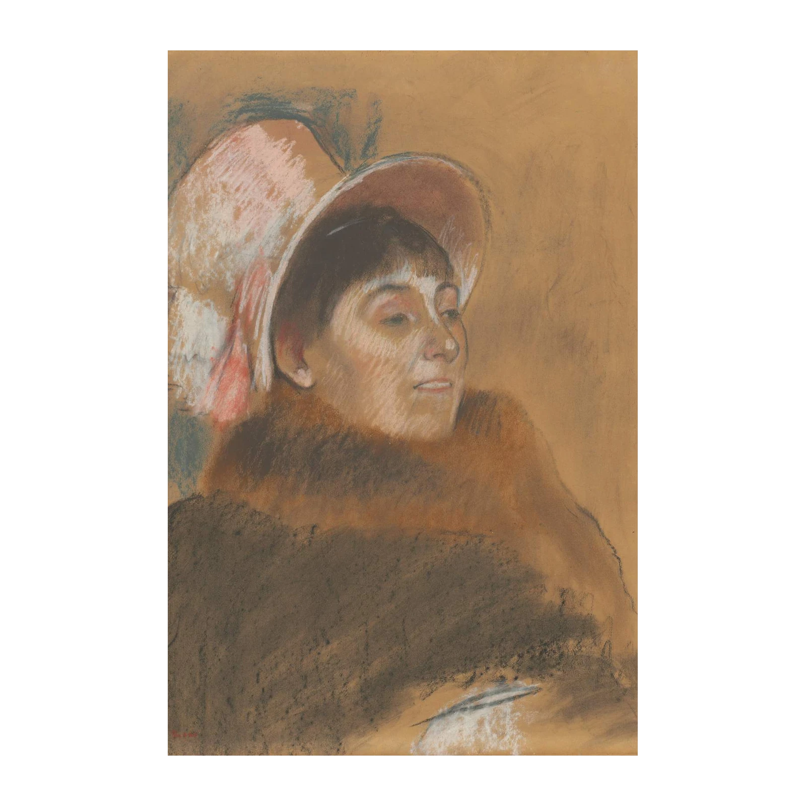 Elegant Woman Portrait French Impressionist Wall Art