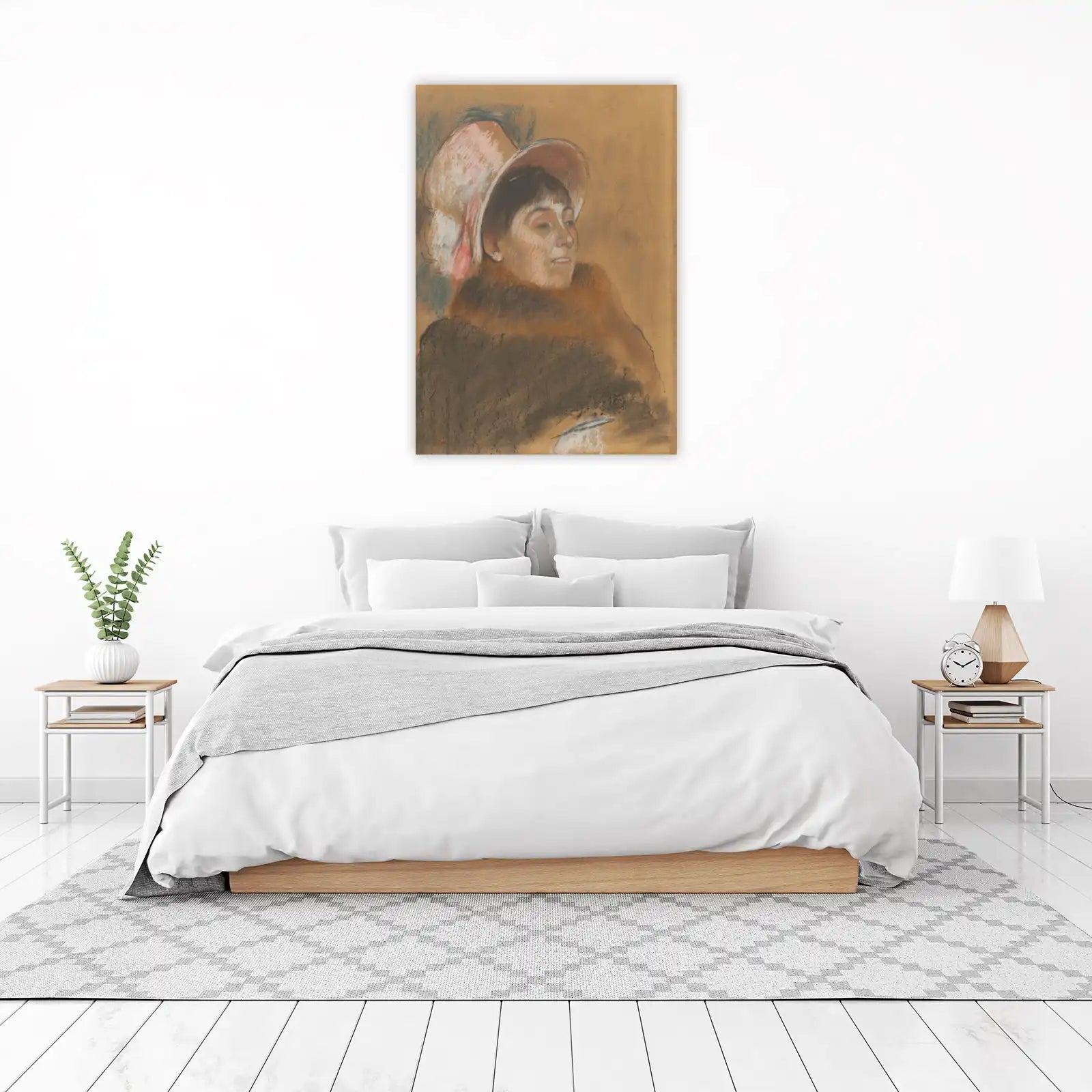 Elegant Woman Portrait French Impressionist Wall Art