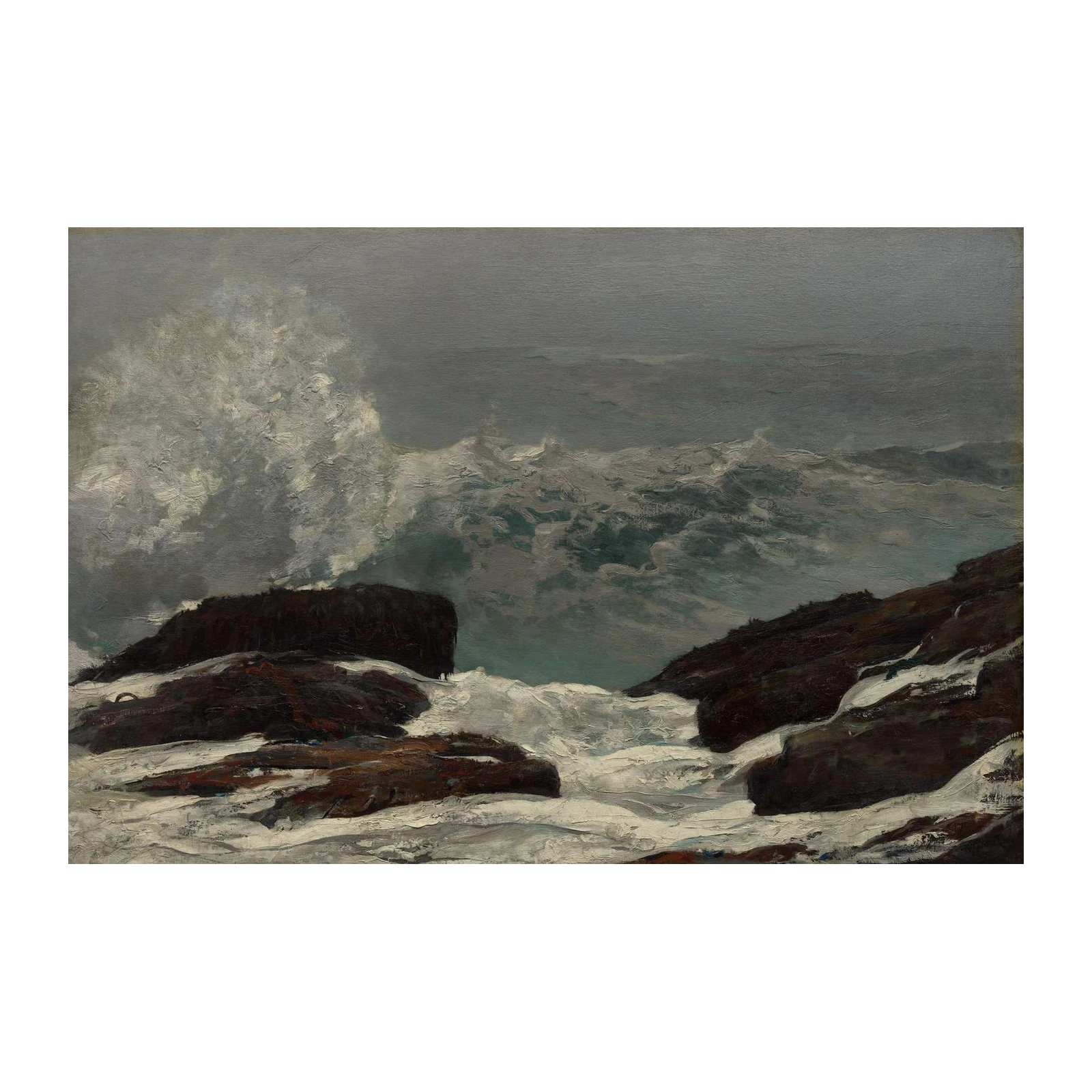 Stormy Seas Abstract Landscape Wall Art