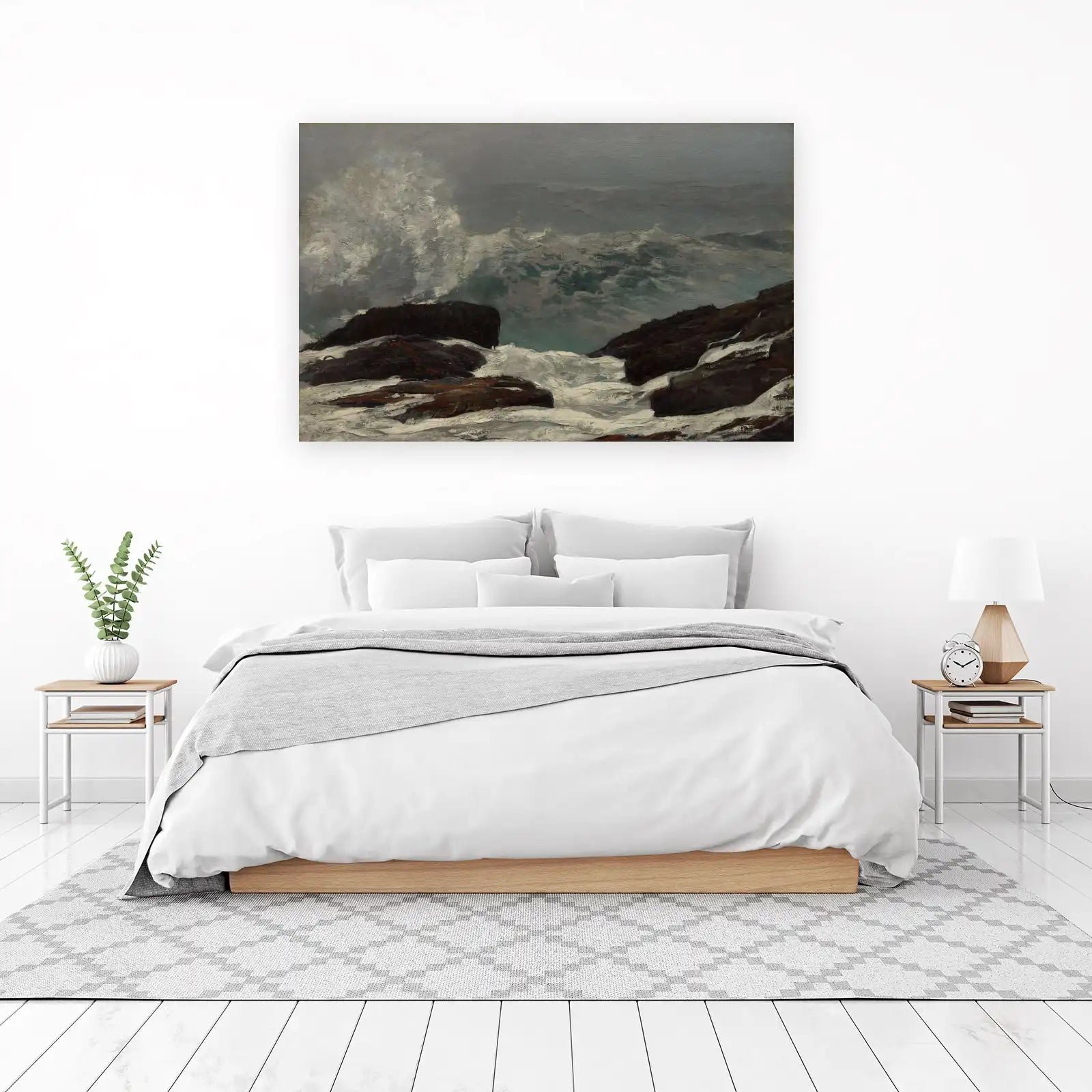 Stormy Seas Abstract Landscape Wall Art