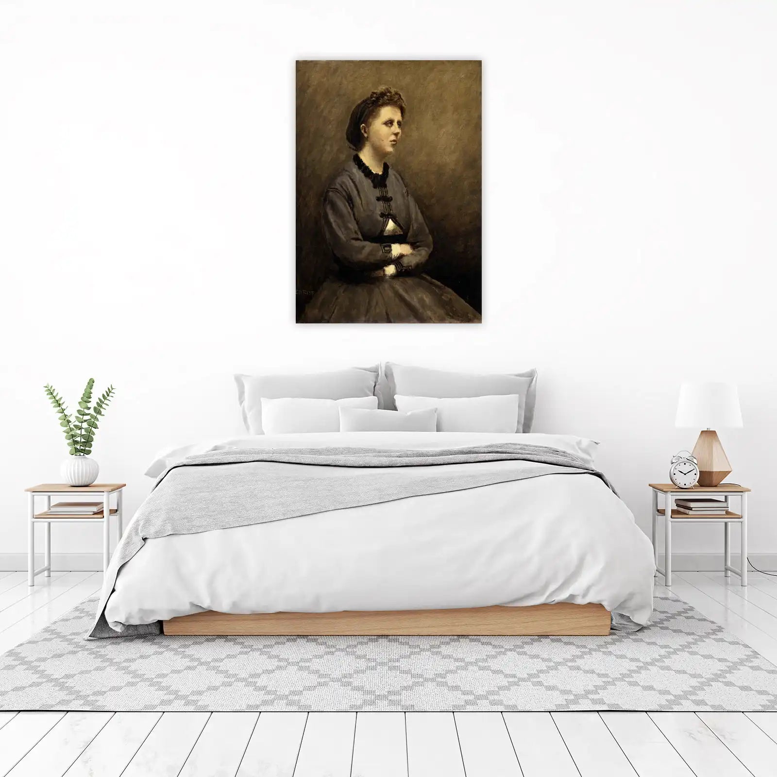 Elegant Victorian Lady Portrait Wall Art