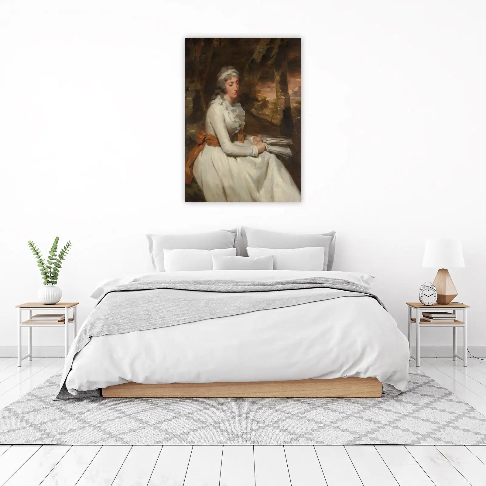 Elegant Lady Portrait Vintage Wall Art