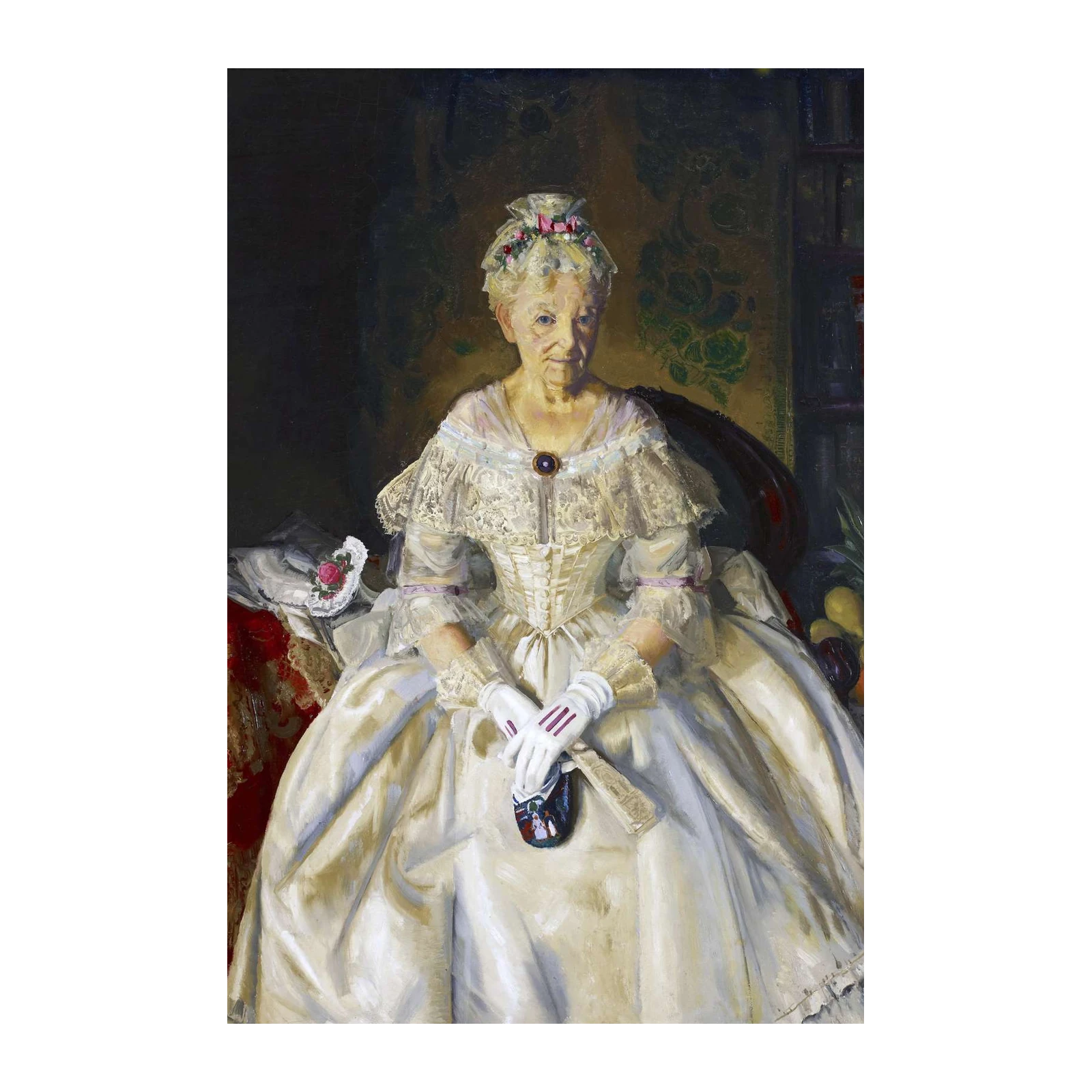 Elegant Lady Portrait Vintage Wall Art