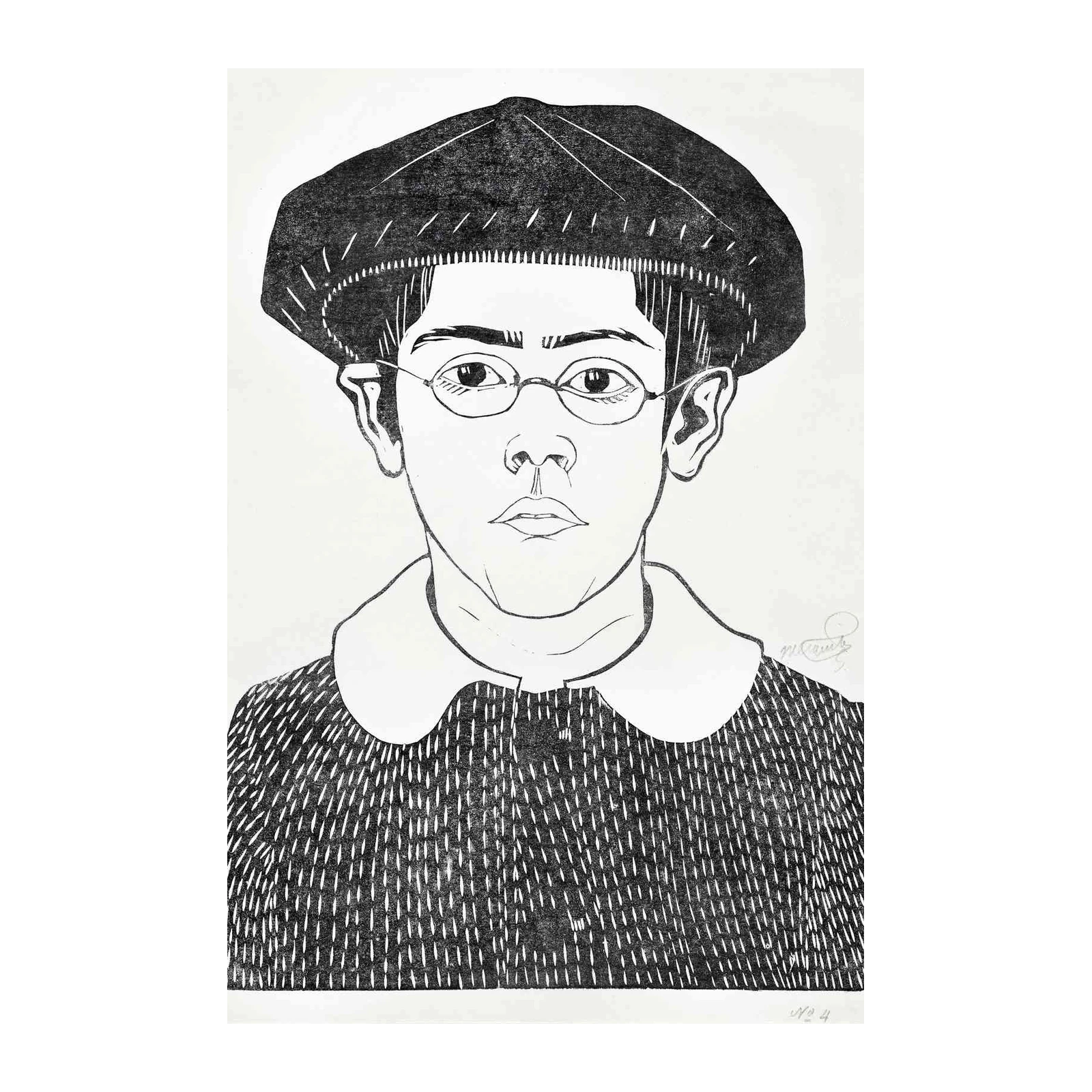Striking Portrait Art: Vintage Boy Wall Art