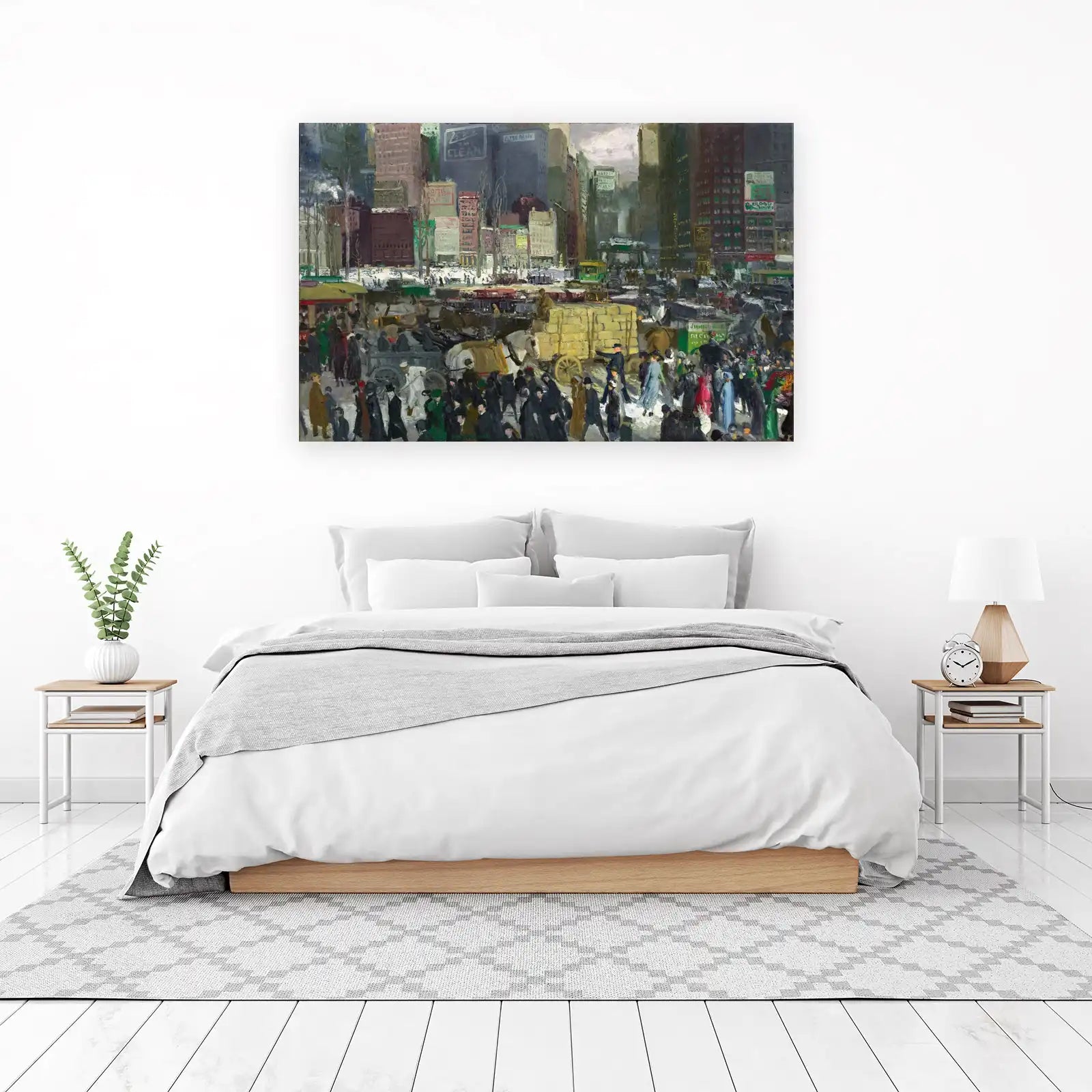 Vintage Cityscape Horse & Cart Wall Art