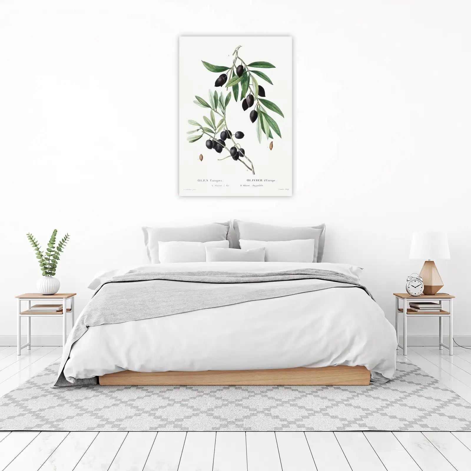 Elegant Olive Branch Botanical Wall Art