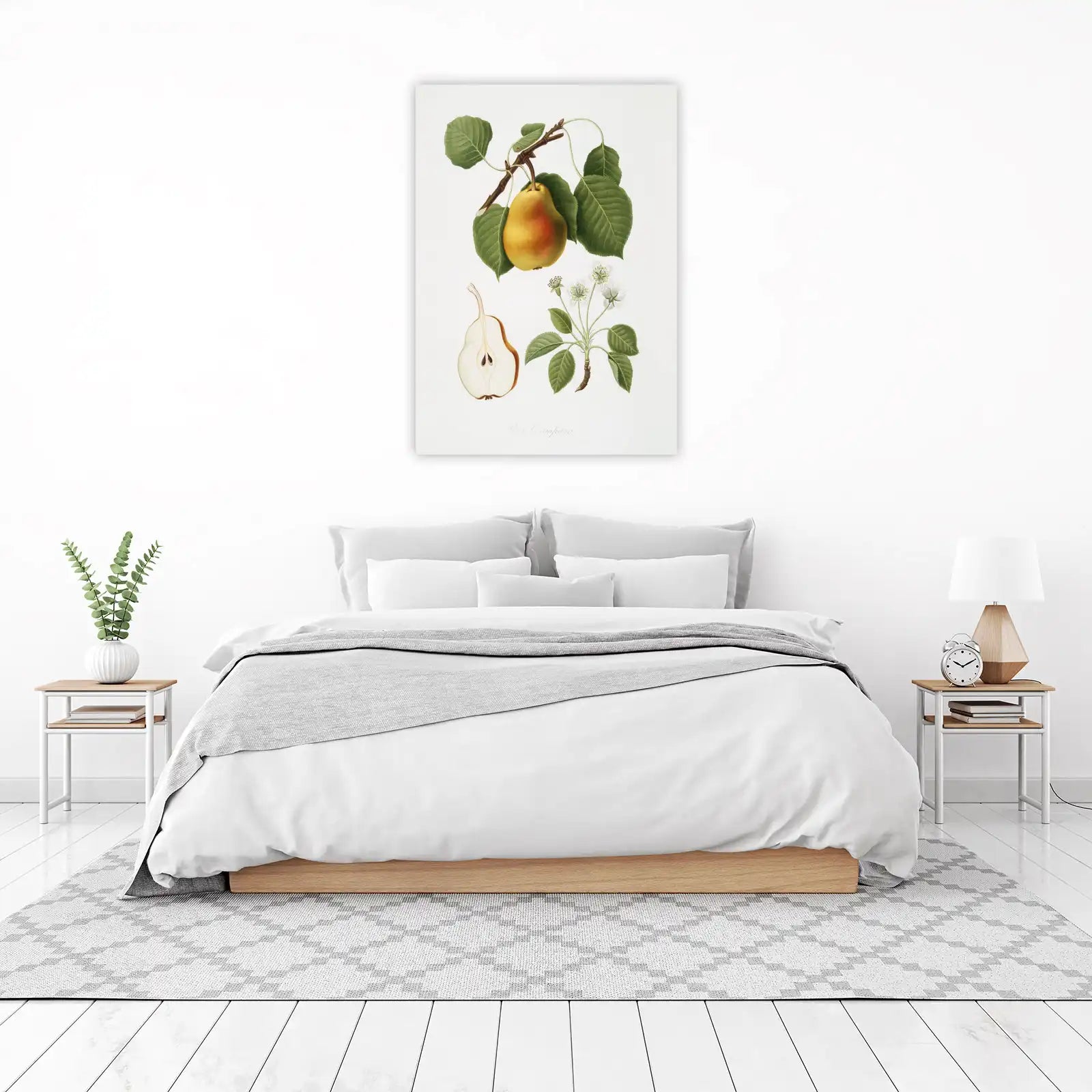 Botanical Pear Print | Vintage Fruit Wall Art Wall Art
