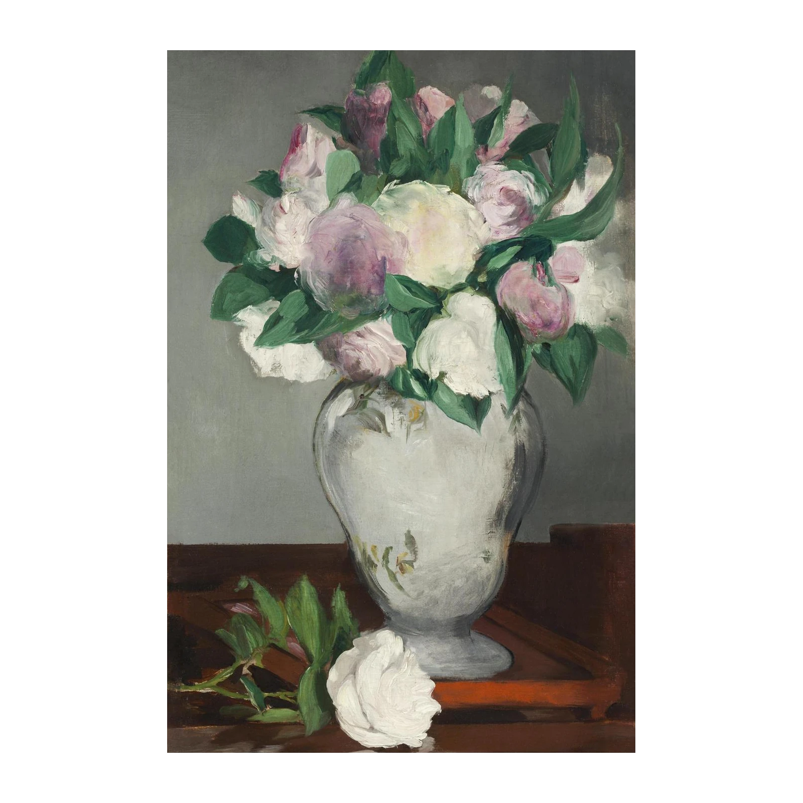 Peonies in a Vase Impressionist Wall Art Wall Art