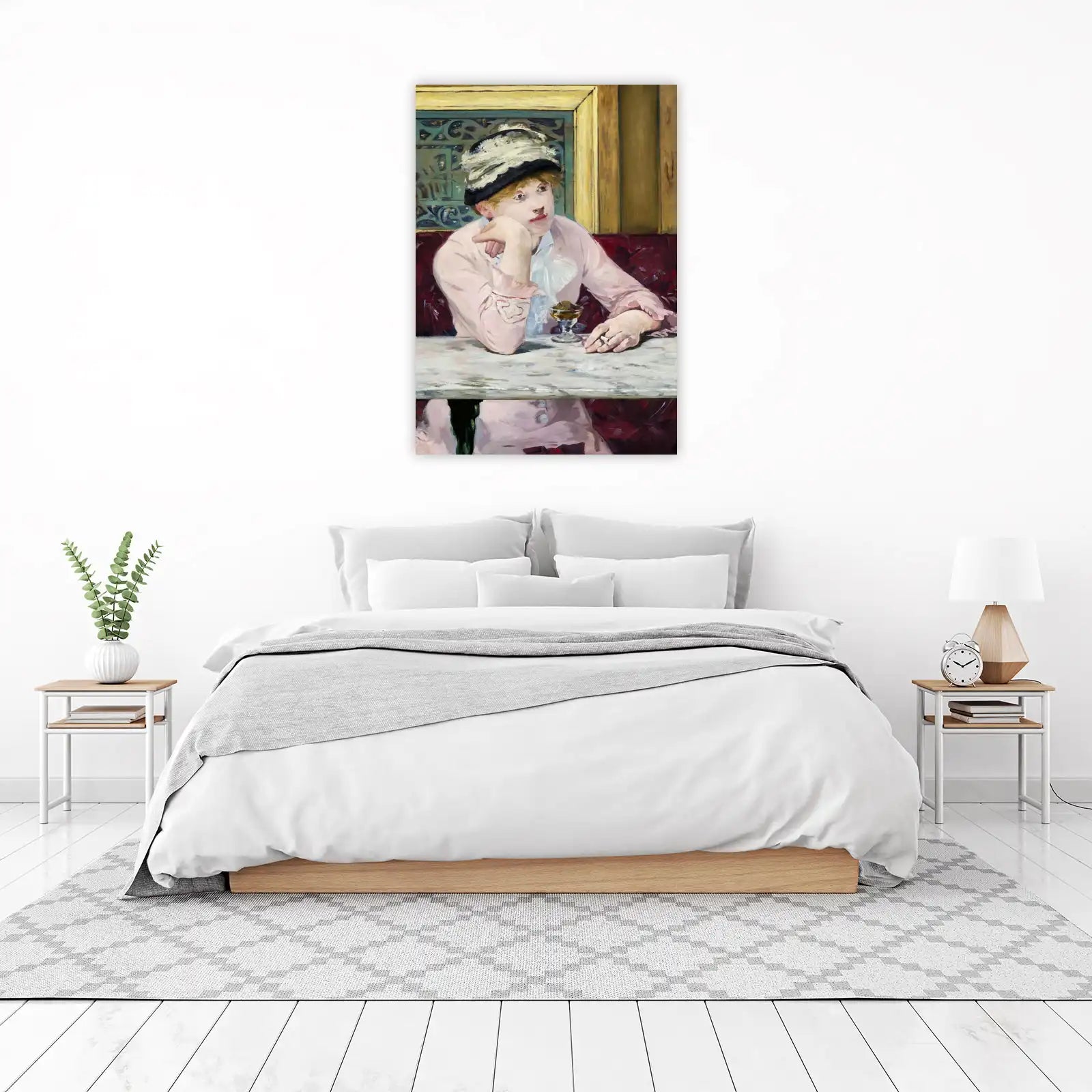 Impressionist Woman with Hat Wall Art