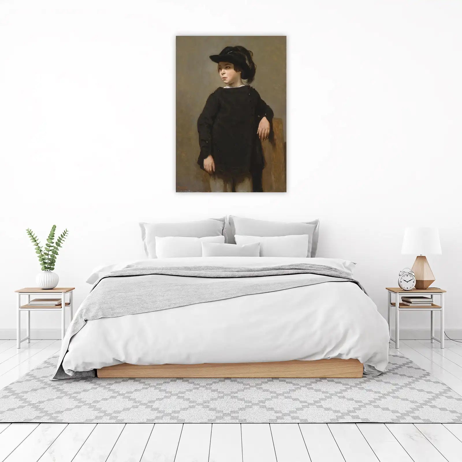 Victorian Boy Portrait Vintage Wall Art