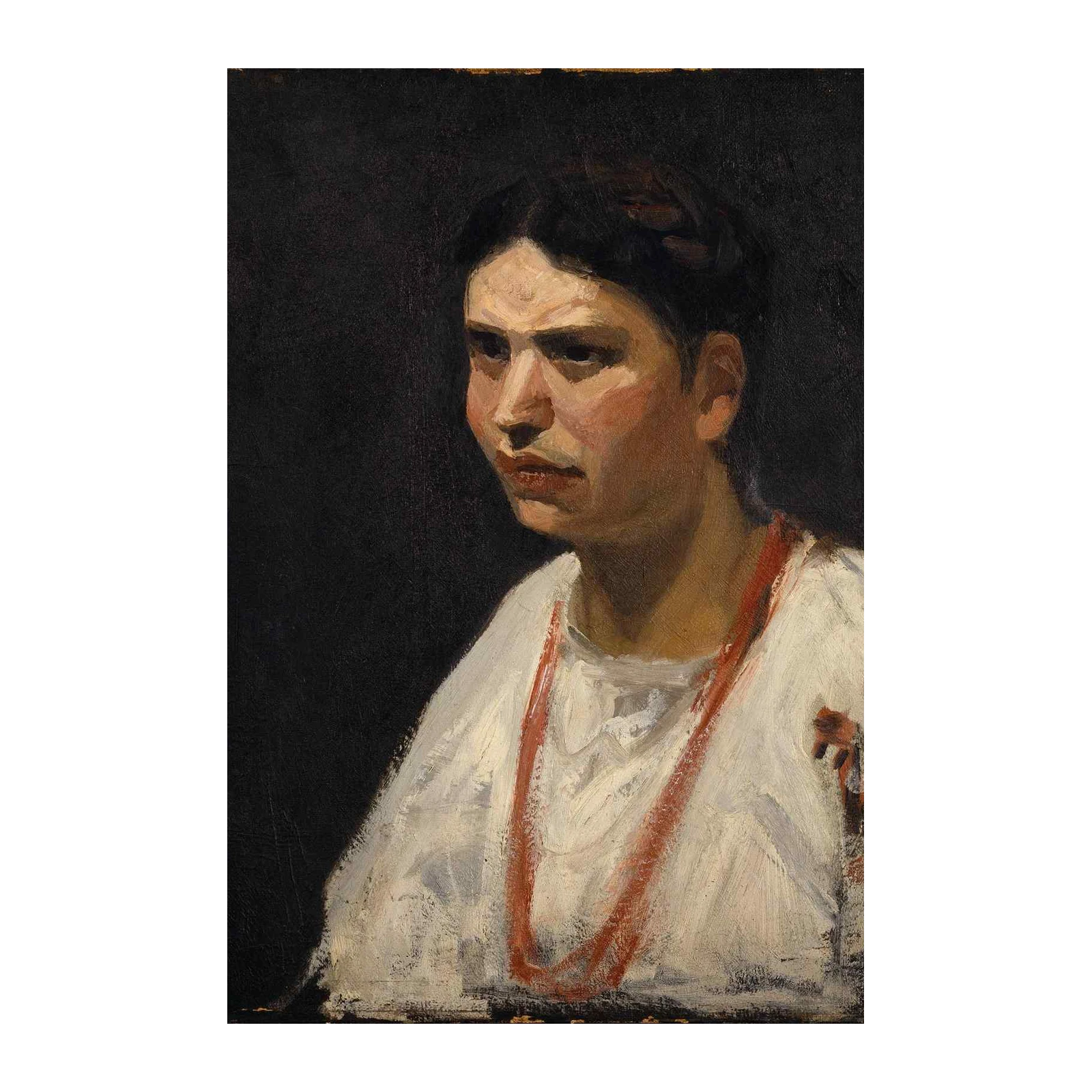 Intriguing Portrait of a Woman Wall Art