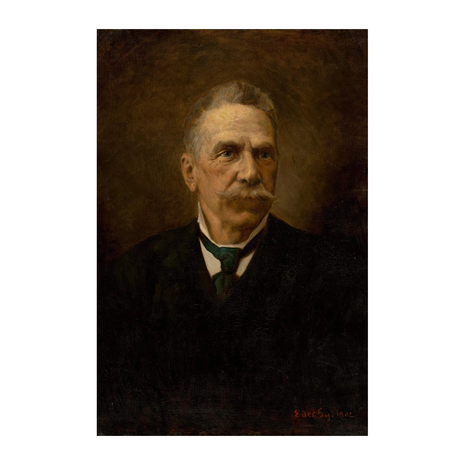 Distinguished Gentleman Portrait Wall Art - Classic Wall Art