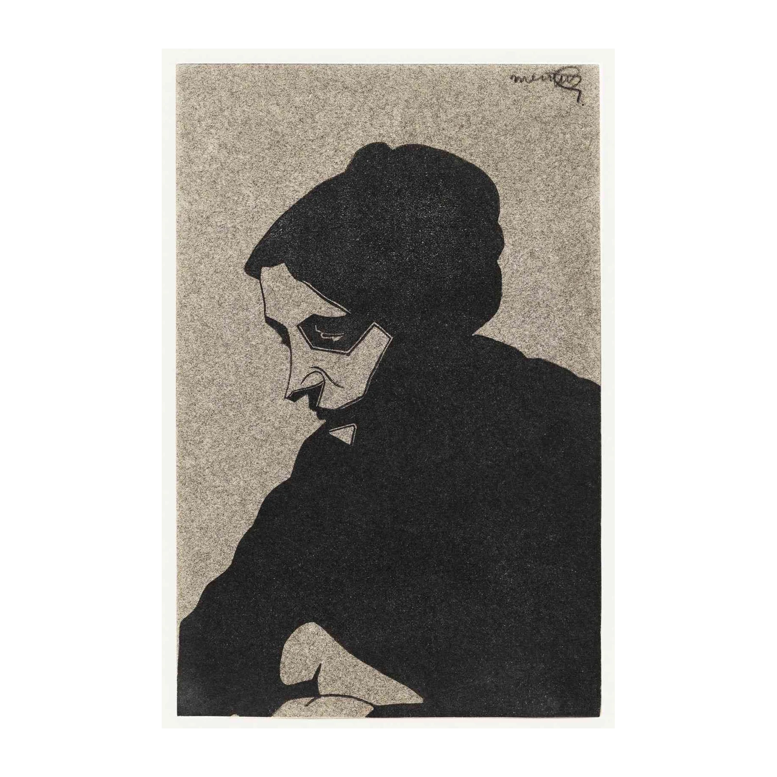 Vintage Portrait Silhouette Wall Art