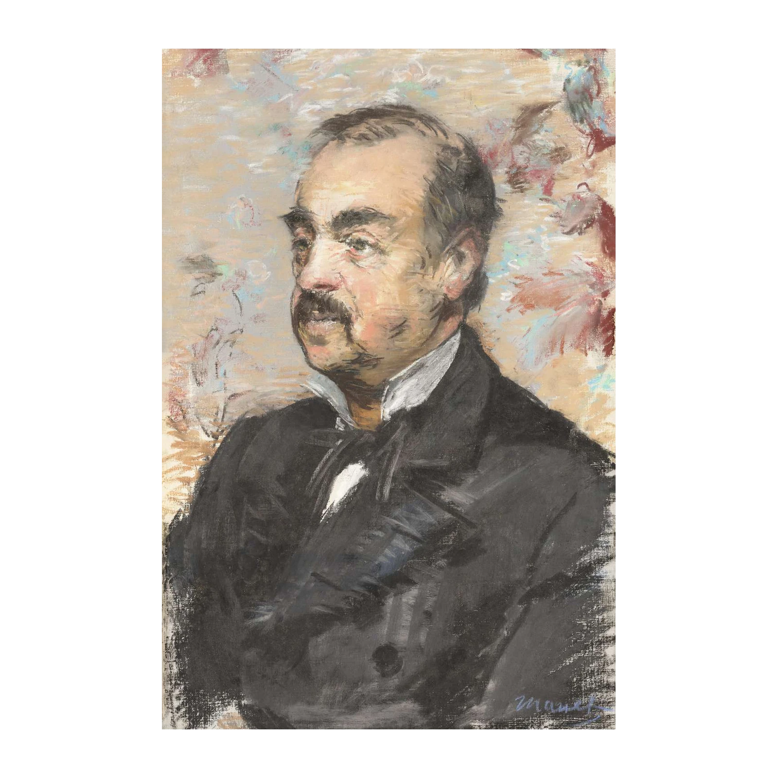 Elegant Gentleman Portrait Impressionist Wall Art