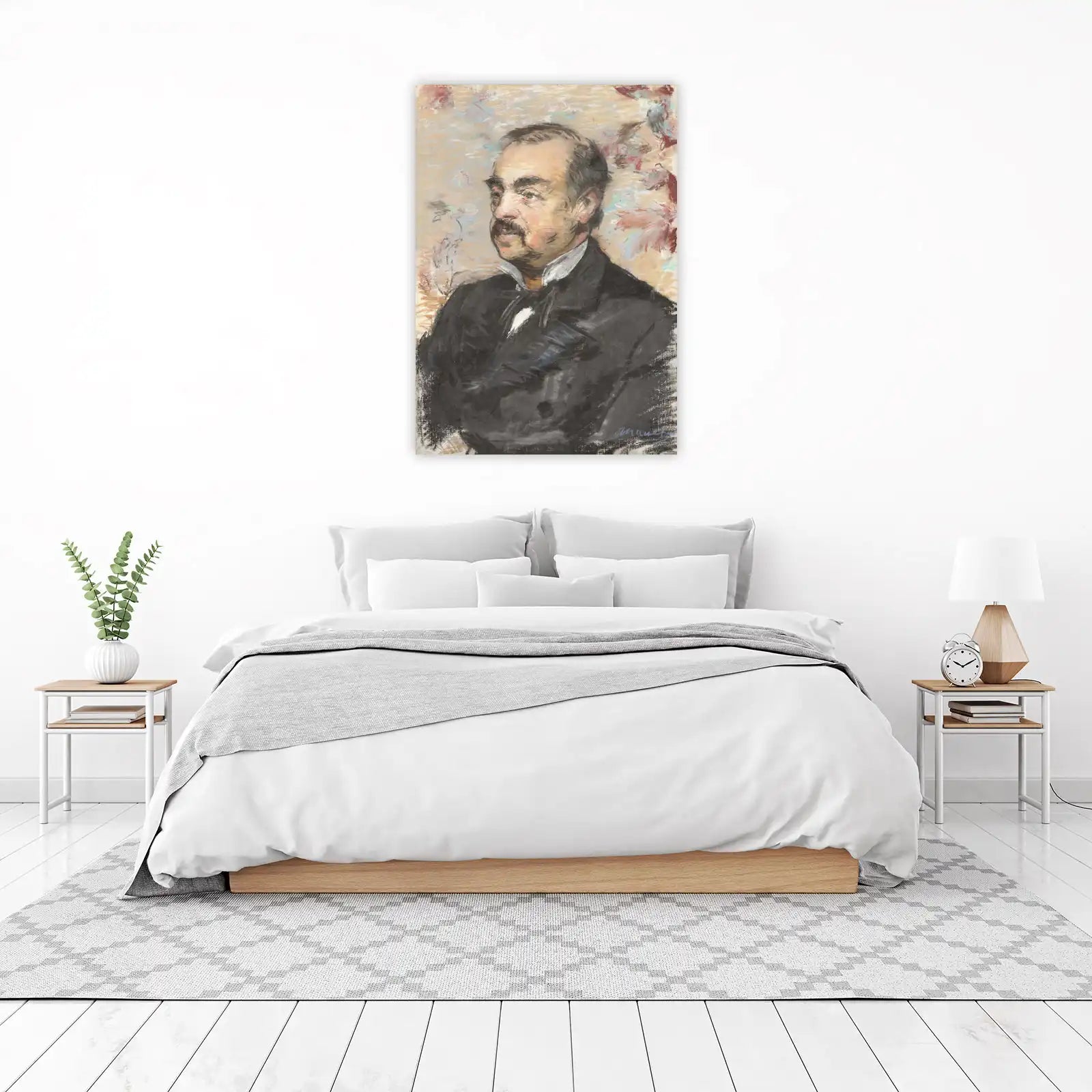 Elegant Gentleman Portrait Impressionist Wall Art