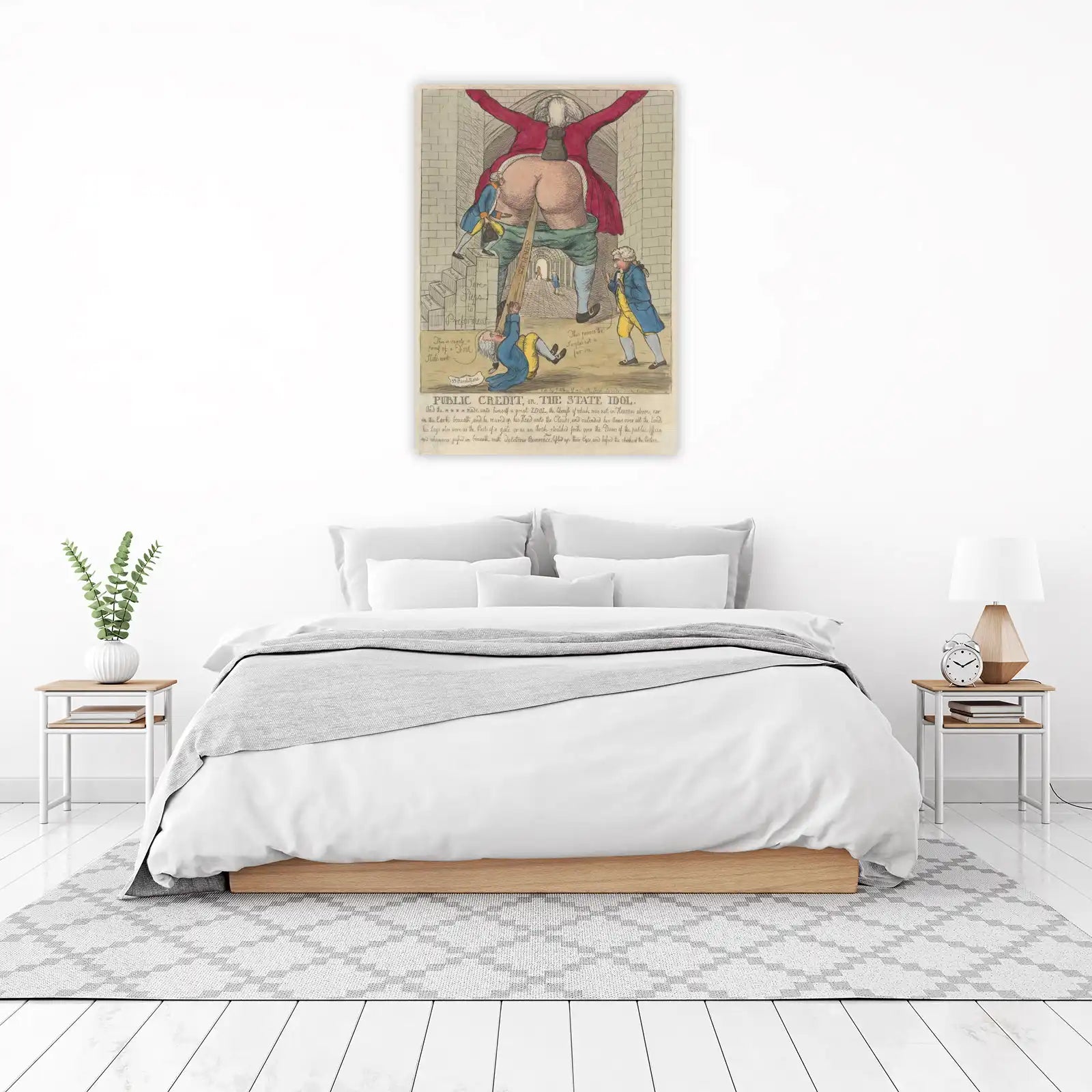 Public Credit State Idol Political Satire Wall Art