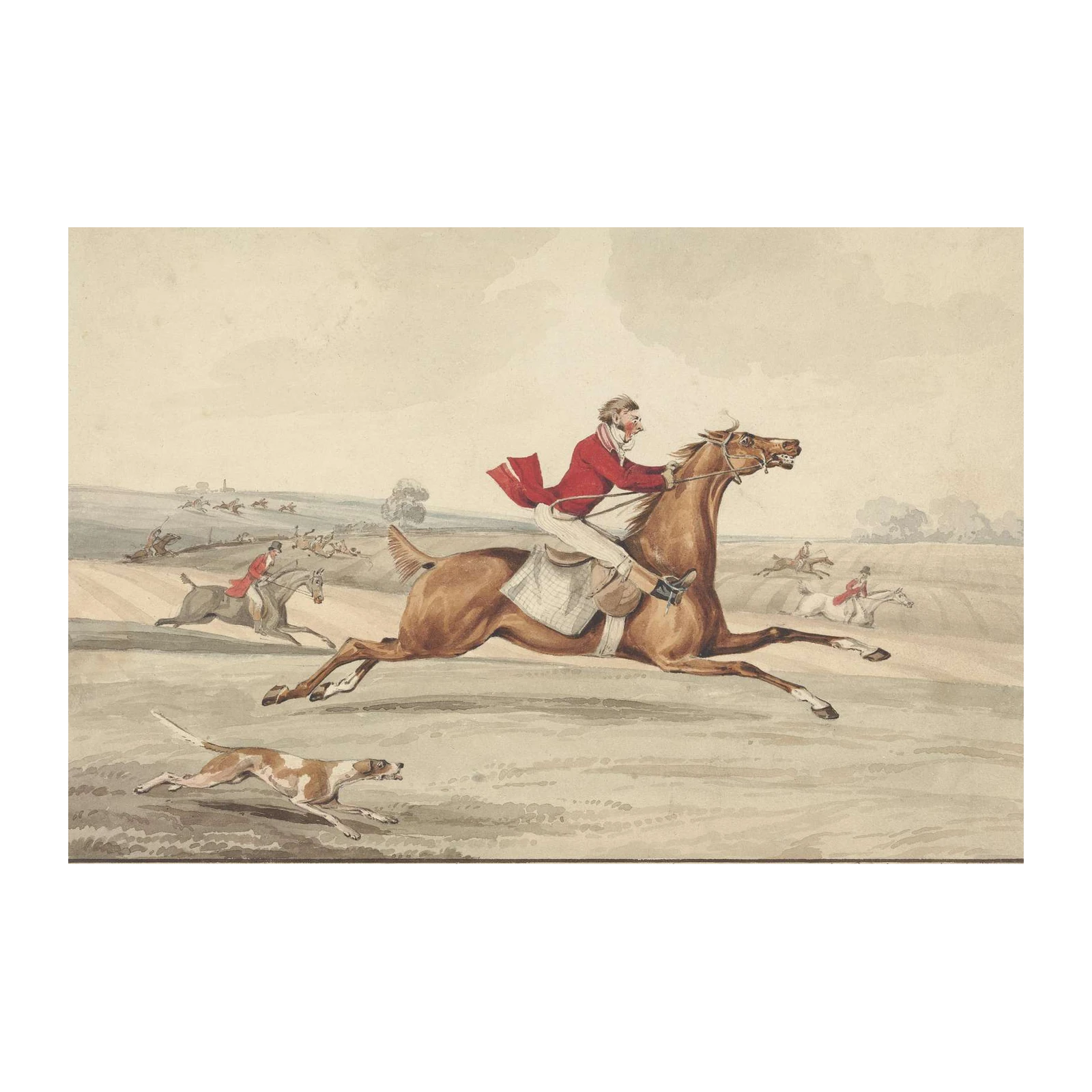 Victorian Horse Race & Fox Hunting Wall Art