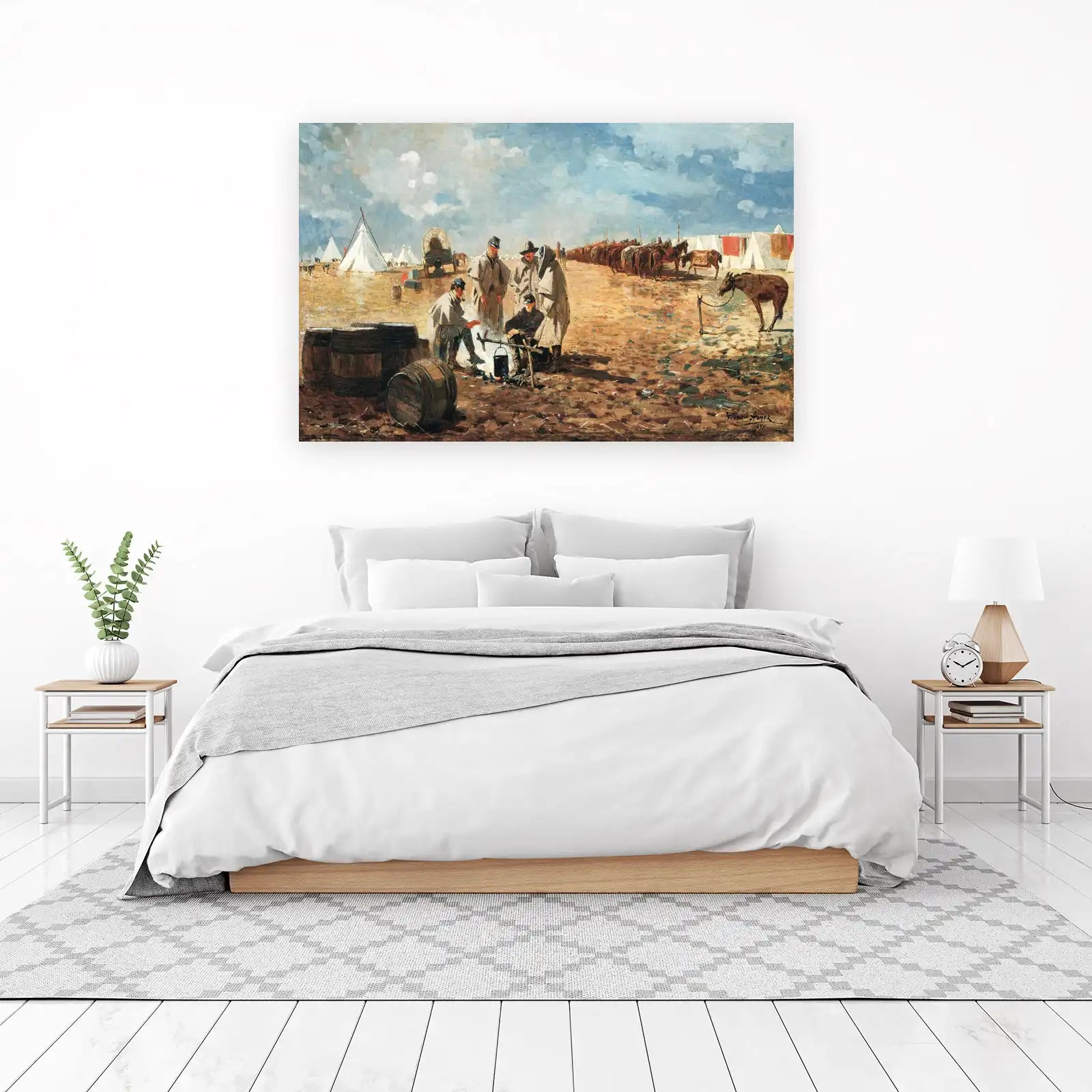 Civil War Camp Scene Winslow Homer Wall Art