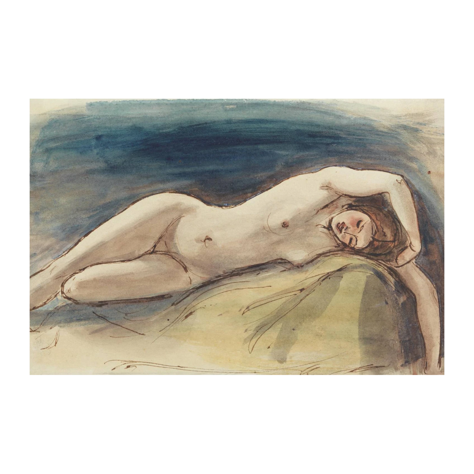 Nude Reclining Figure Wall Art - Timeless Art