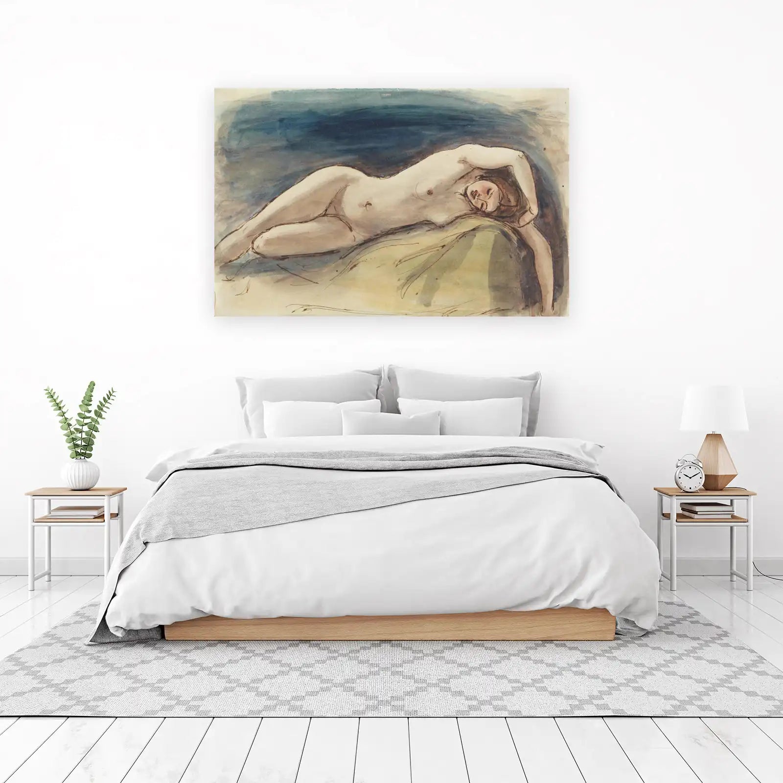 Nude Reclining Figure Wall Art - Timeless Art