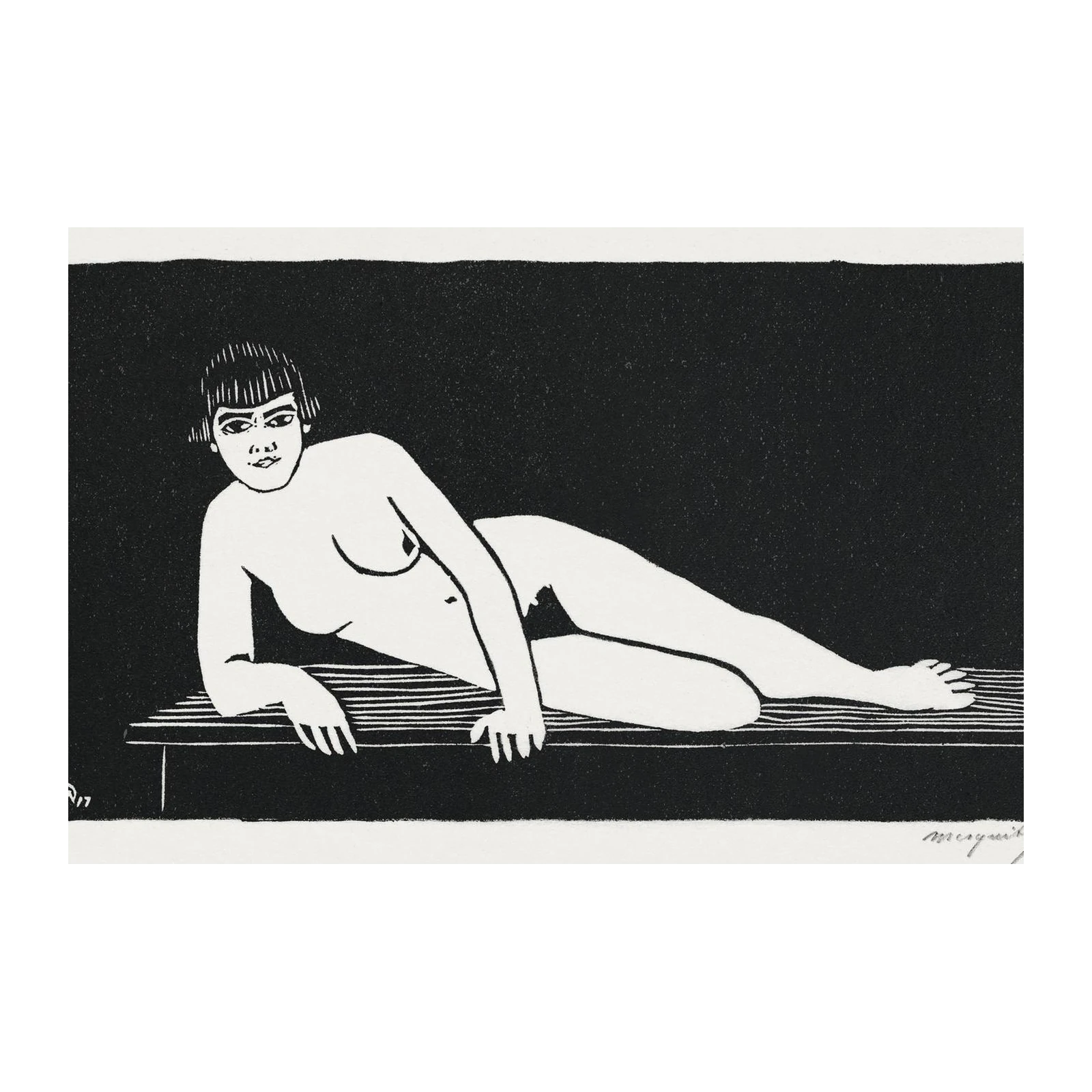 Nude Reclining Figure Art Wall Art