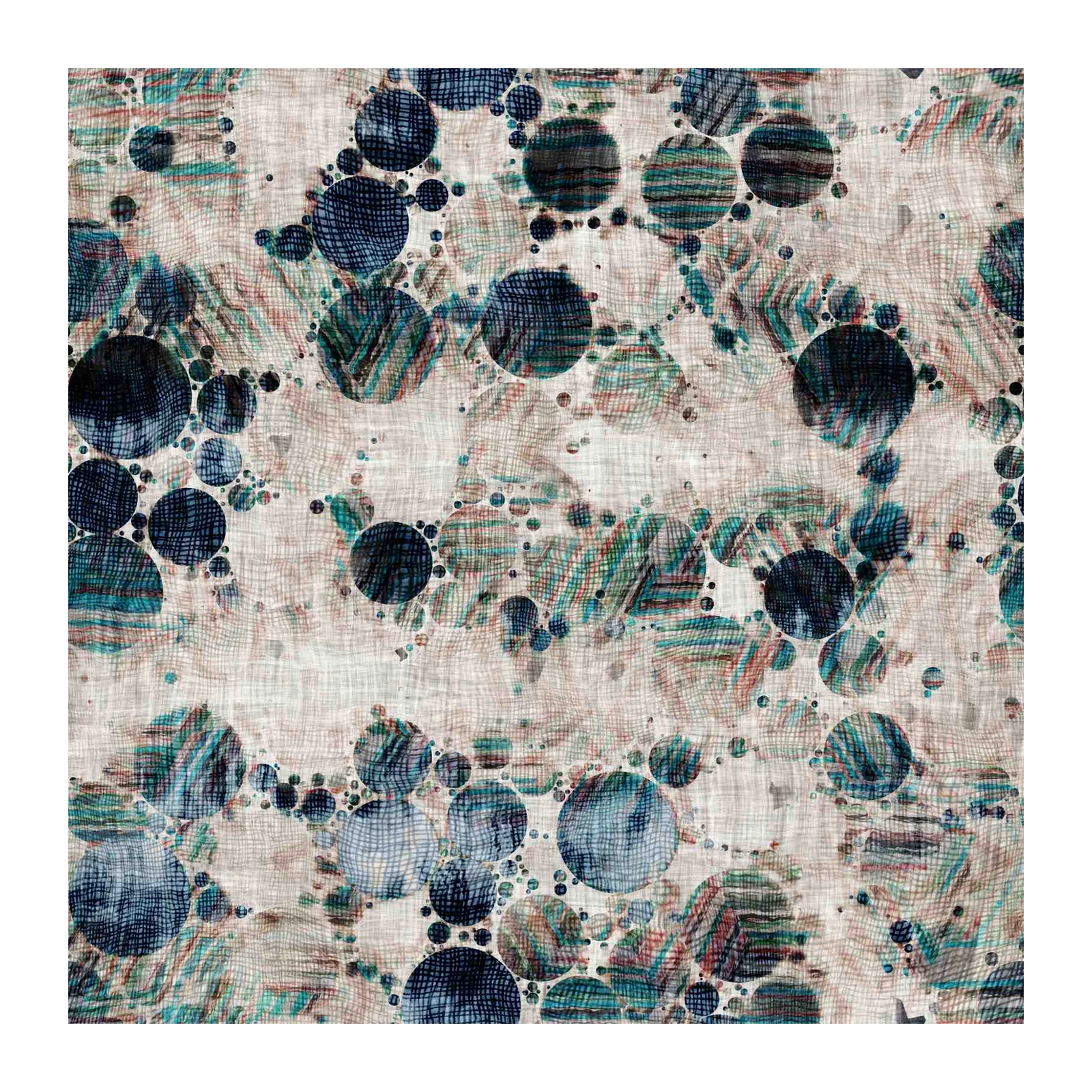 Abstract Circles Textured Wall Art