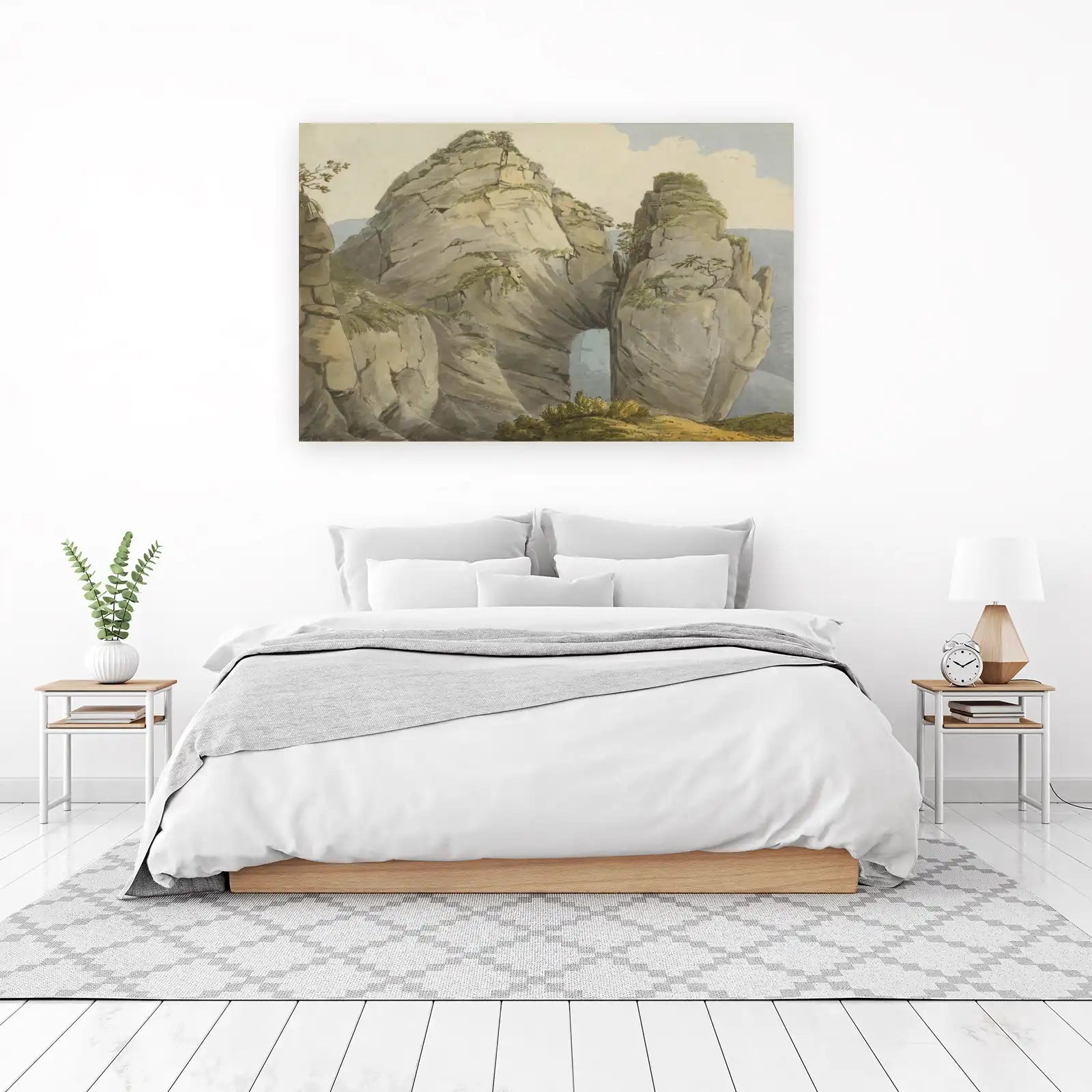 Majestic Mountain Arch Landscape Wall Art