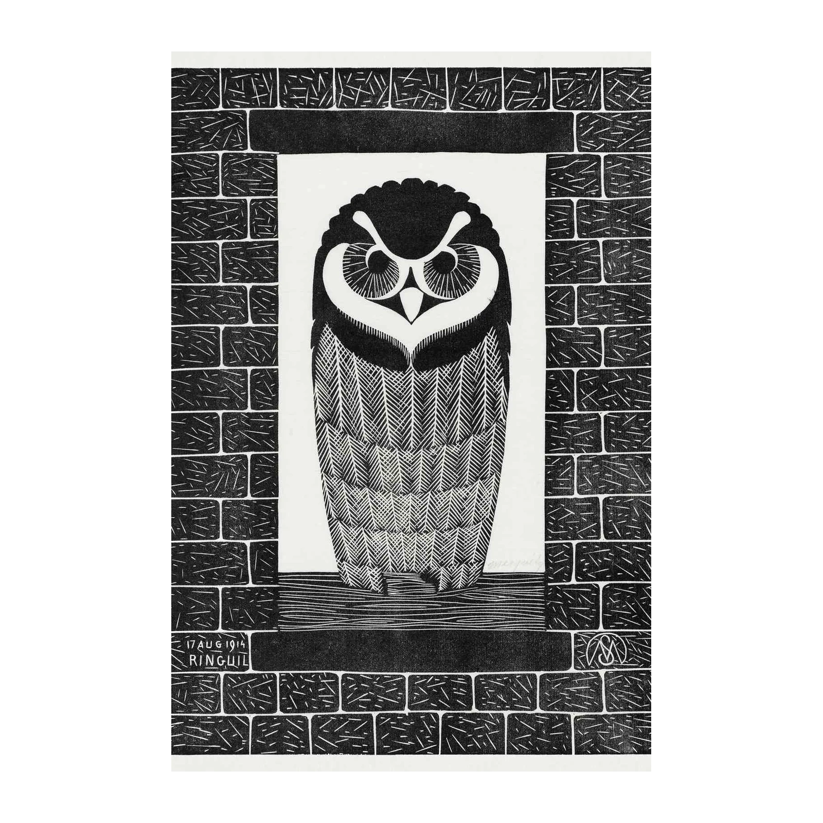 Vintage Owl Wall Art Wall Art | Nocturnal Elegance