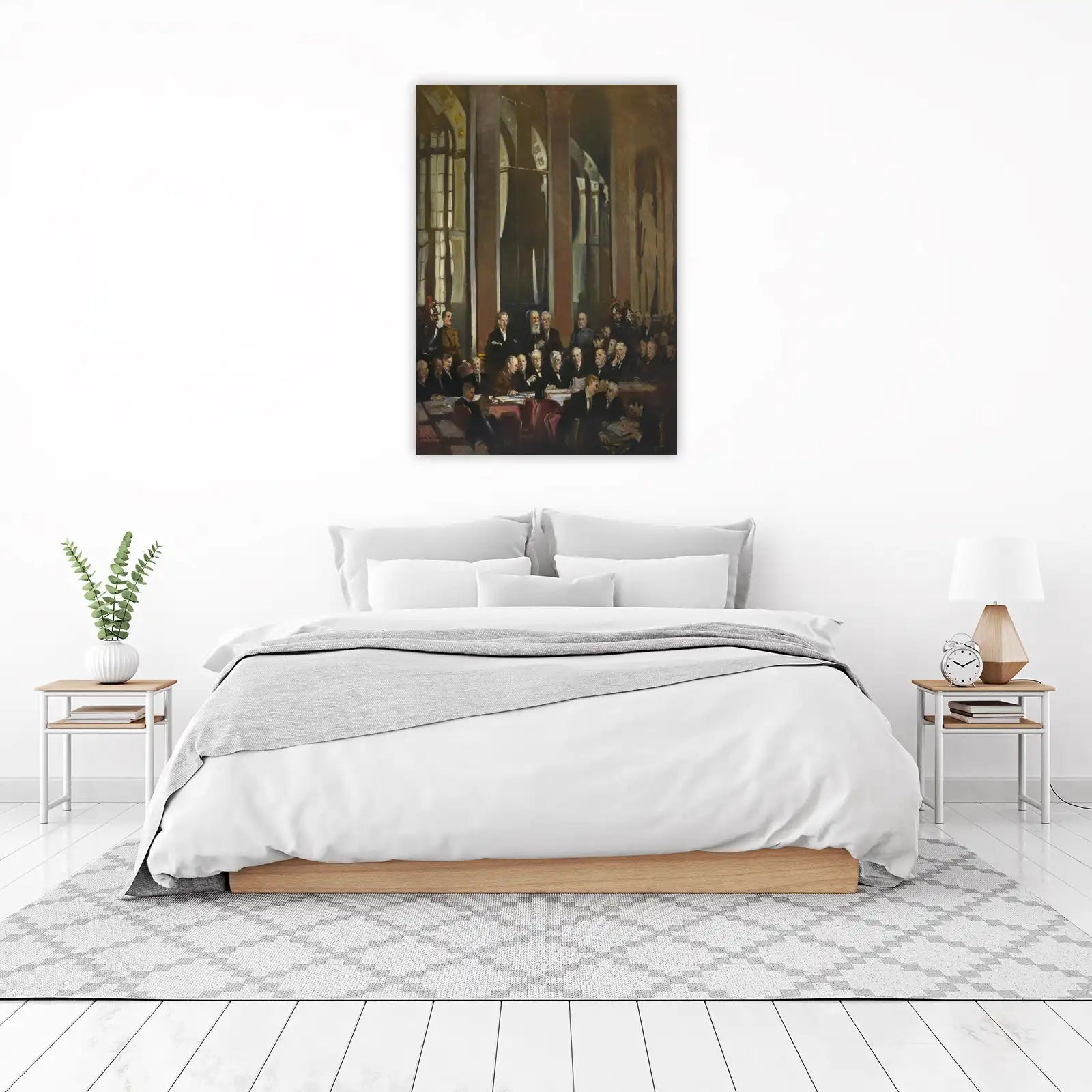 Historic Treaty Signing Oil Painting Wall Art