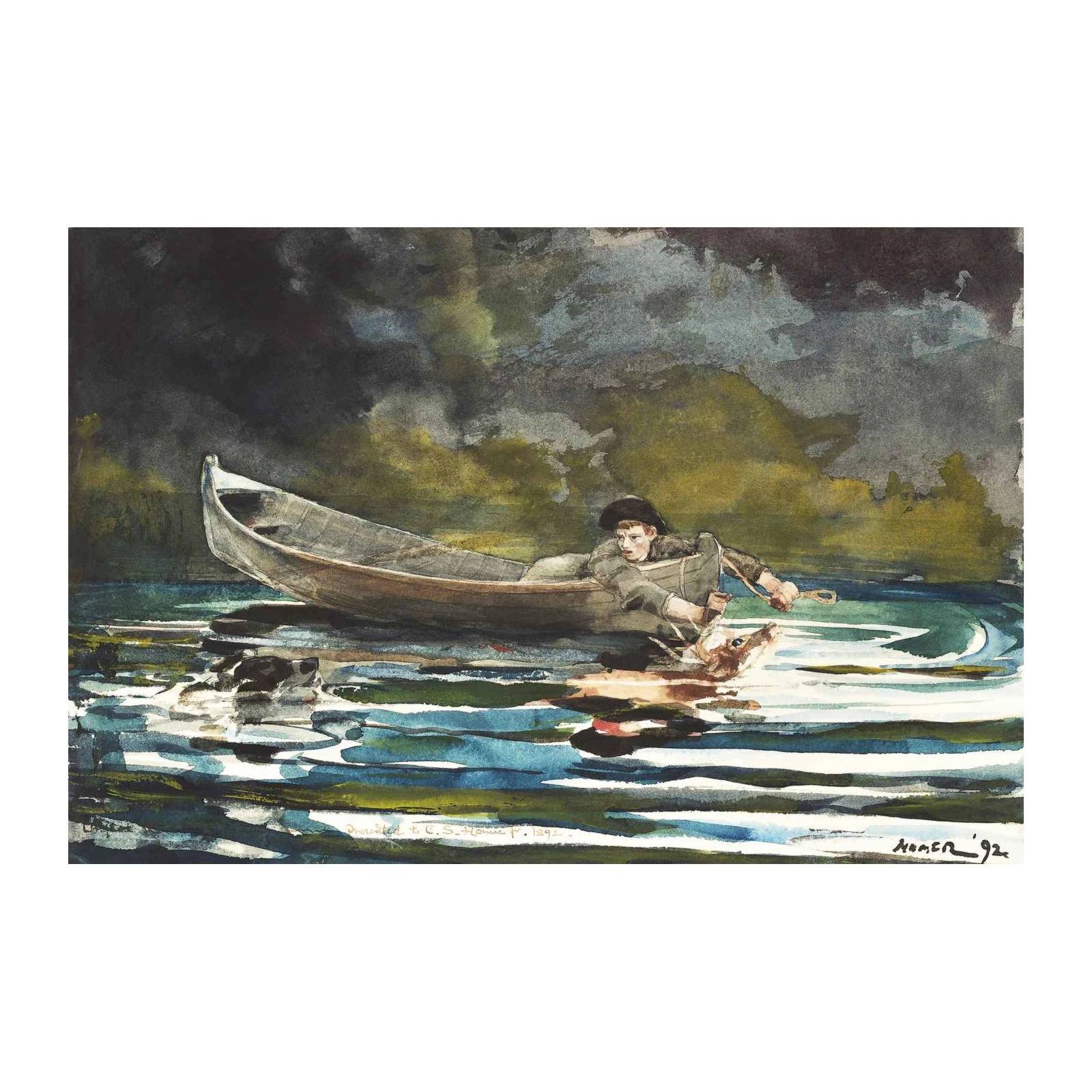 Winslow Homer's Hunt Scene Wall Art