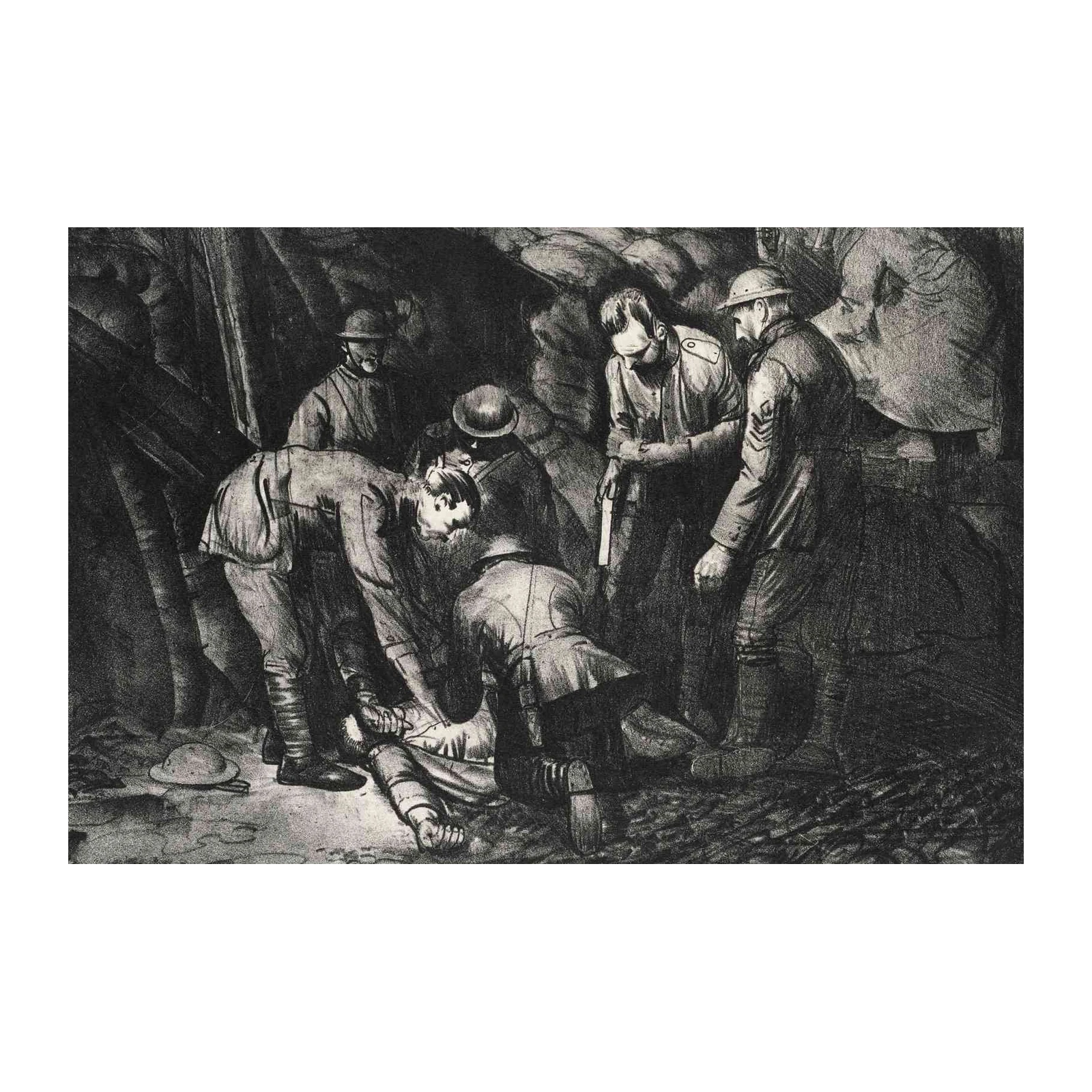 Historic Trench Scene Wall Art